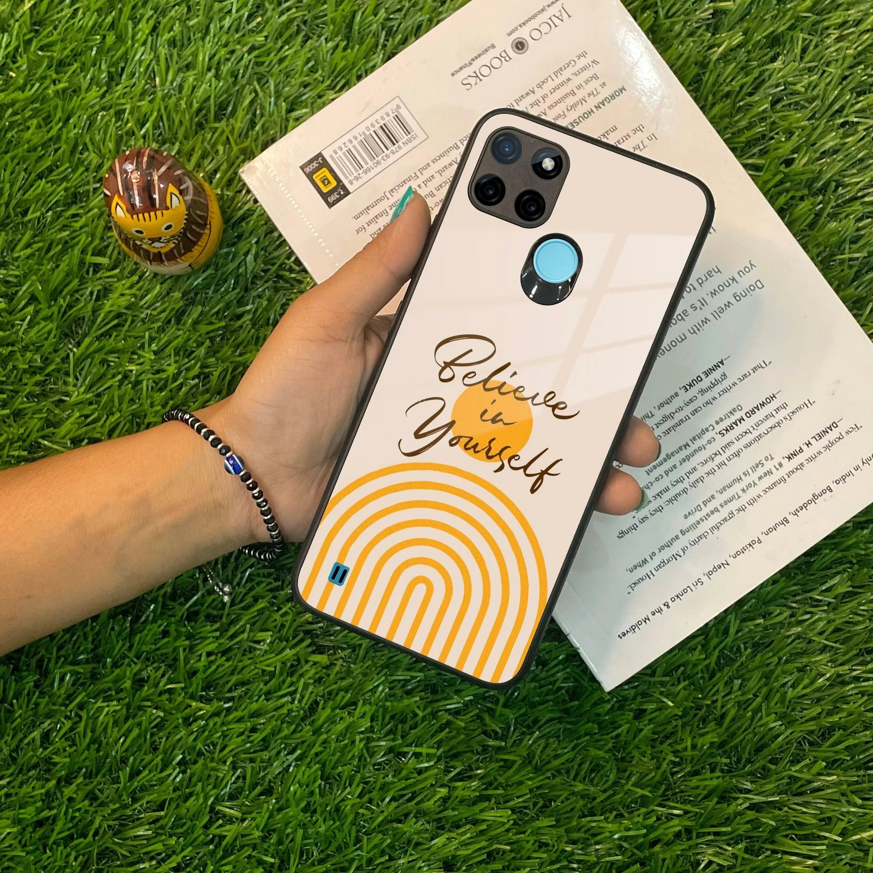 Believe In Yourself Glass Case Cover For Realme/Narzo - ShopOnCliQ