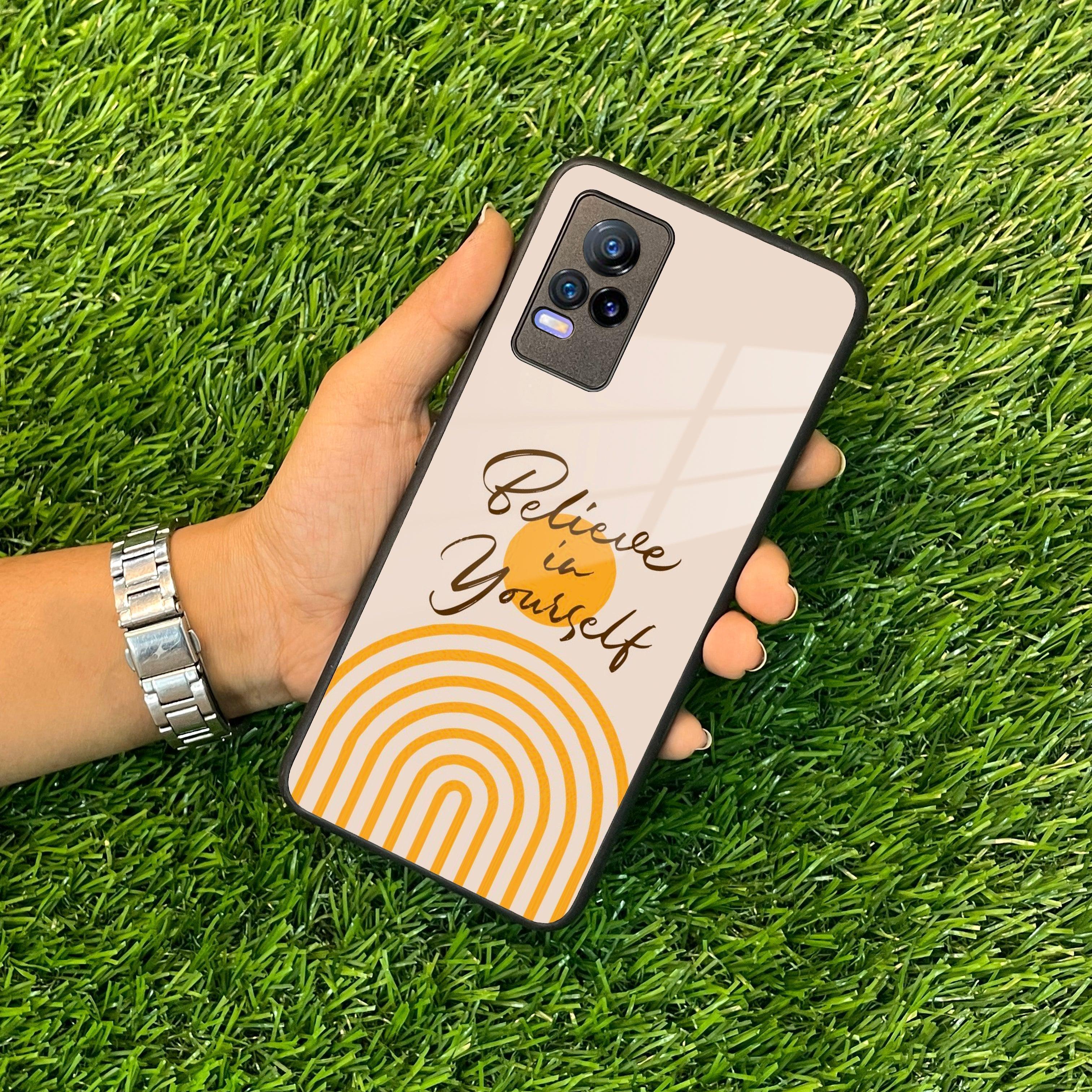 Believe In Yourself Glass Case Cover For Vivo - ShopOnCliQ
