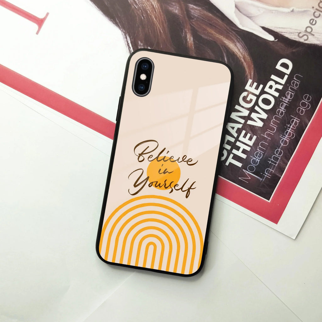 Believe In Yourself Glass Case Cover For iPhone - ShopOnCliQ