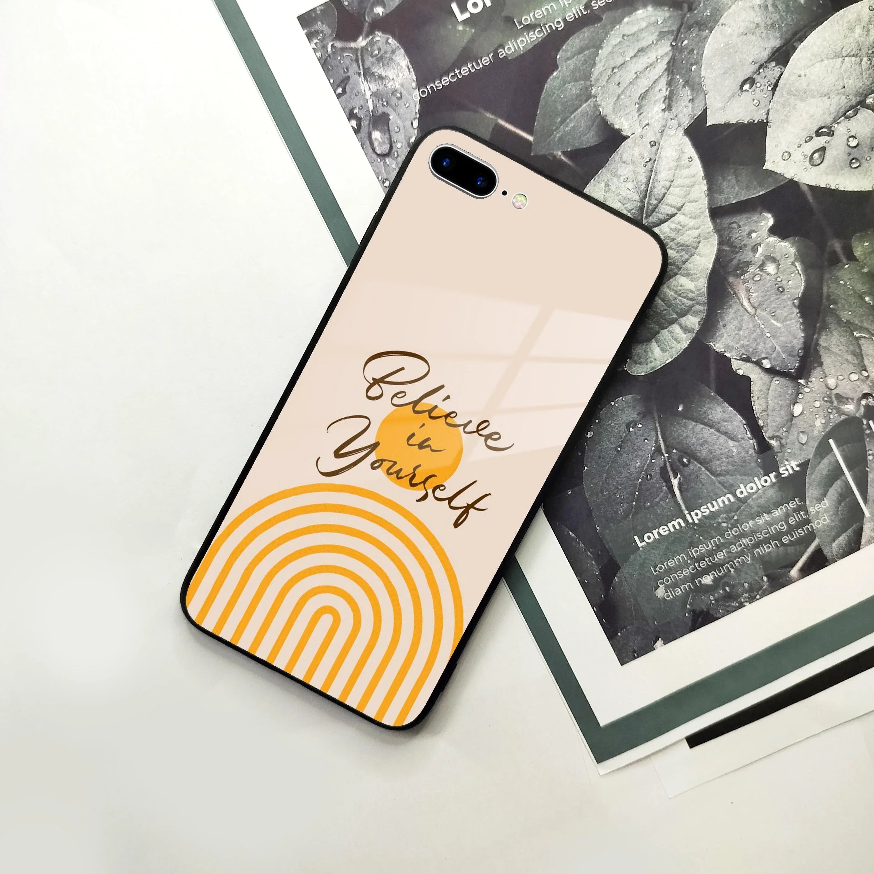 Believe In Yourself Glass Case Cover For iPhone - ShopOnCliQ