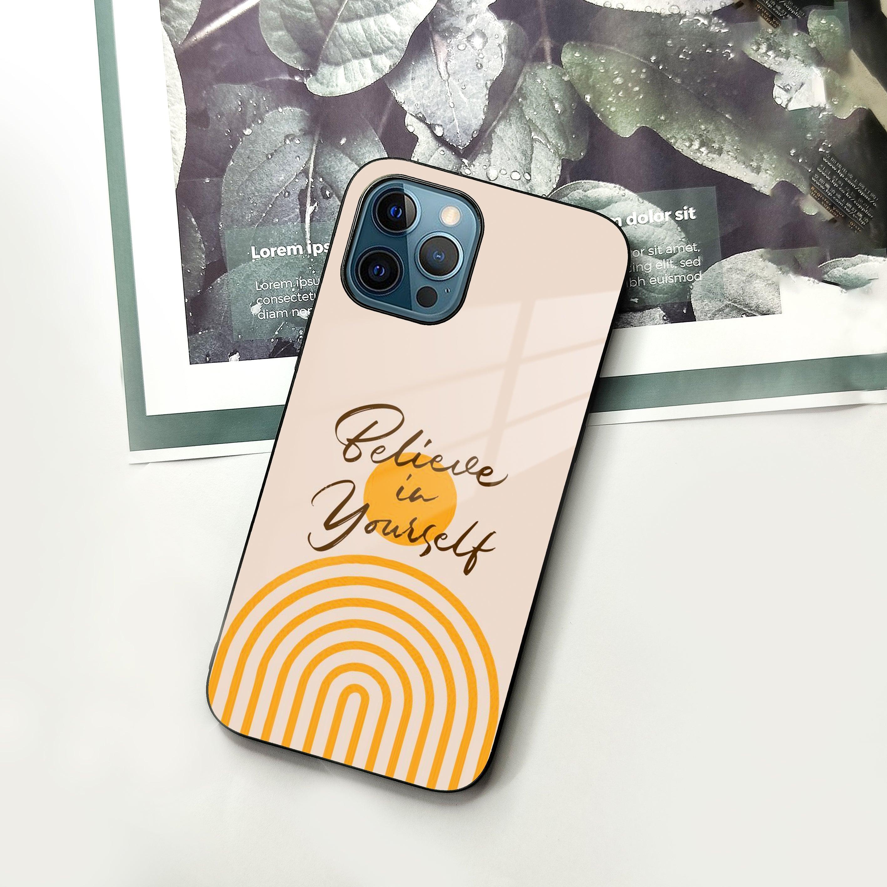 Believe In Yourself Glass Case Cover For iPhone - ShopOnCliQ