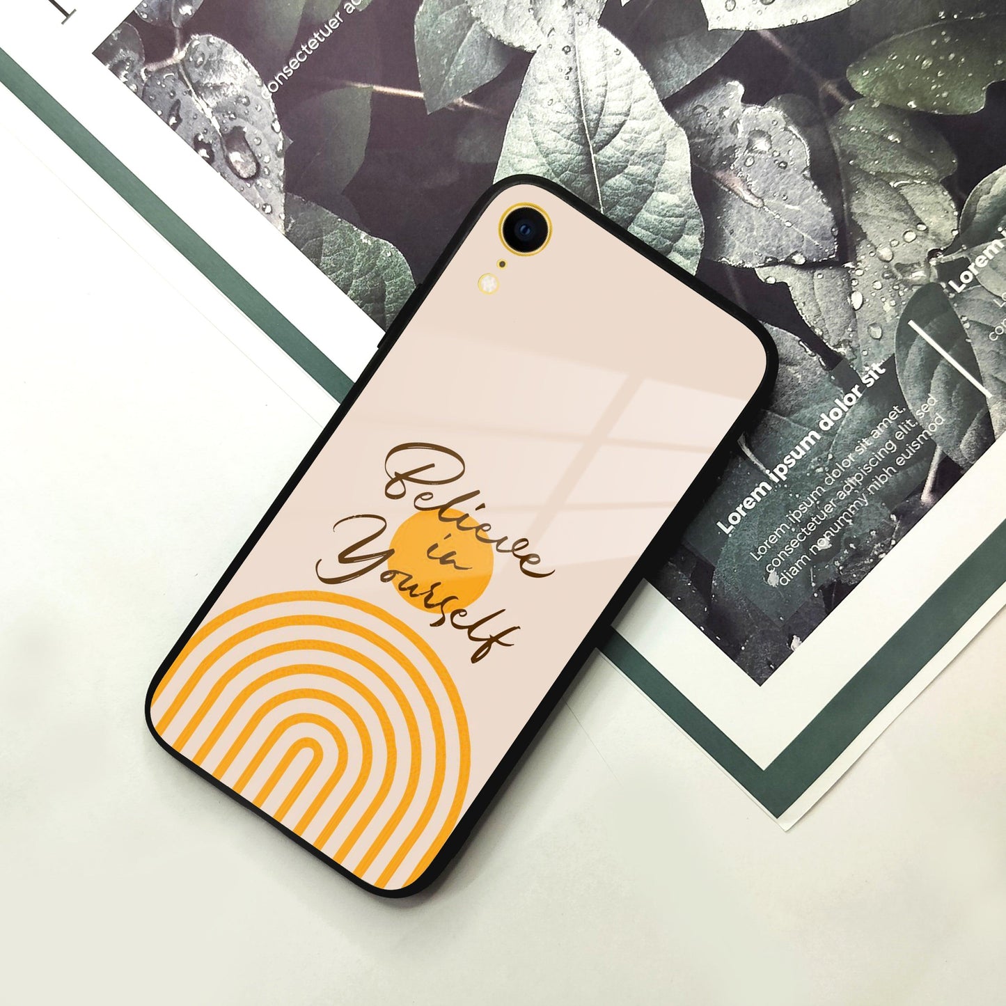 Believe In Yourself Glass Case Cover For iPhone