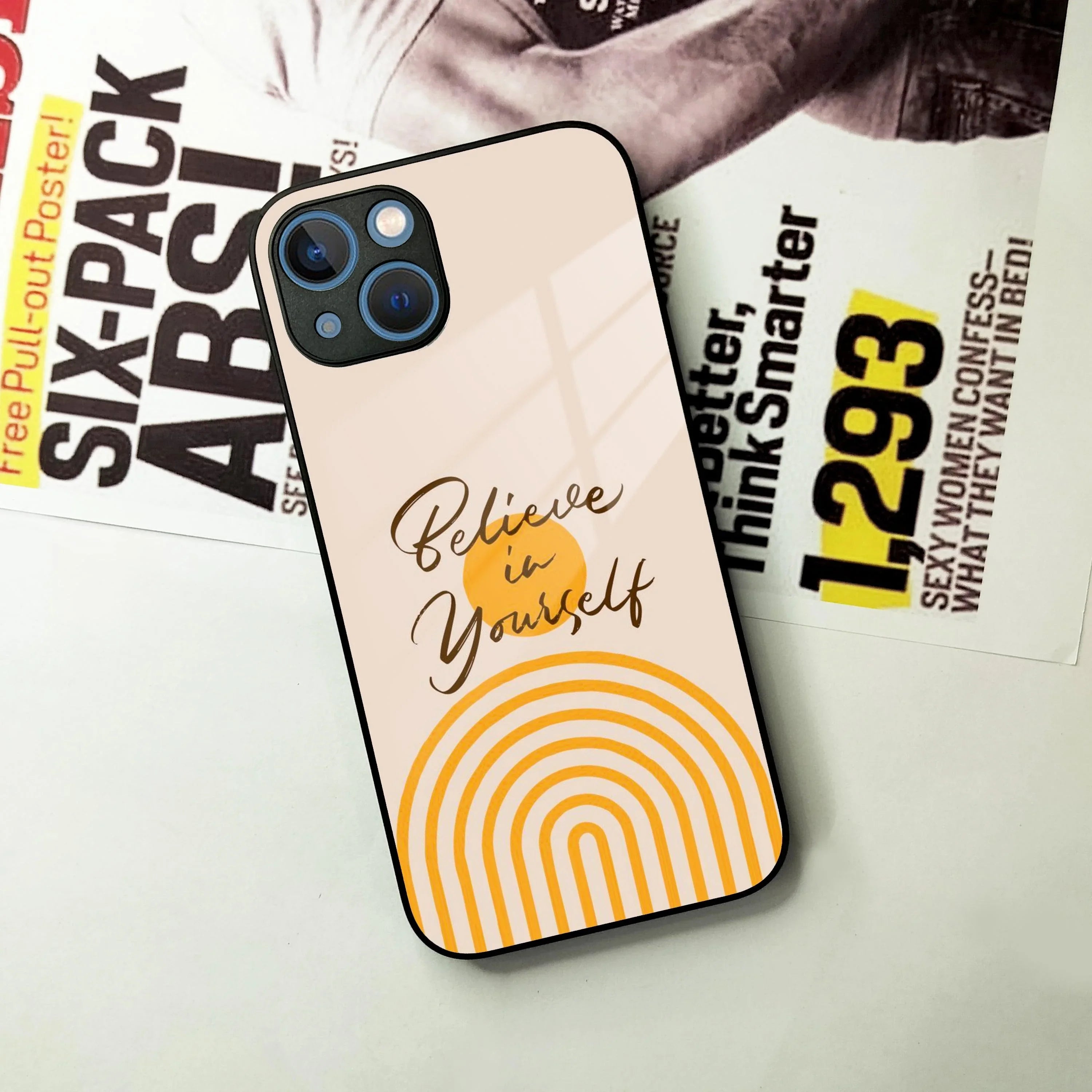 Believe In Yourself Glass Case Cover For iPhone - ShopOnCliQ
