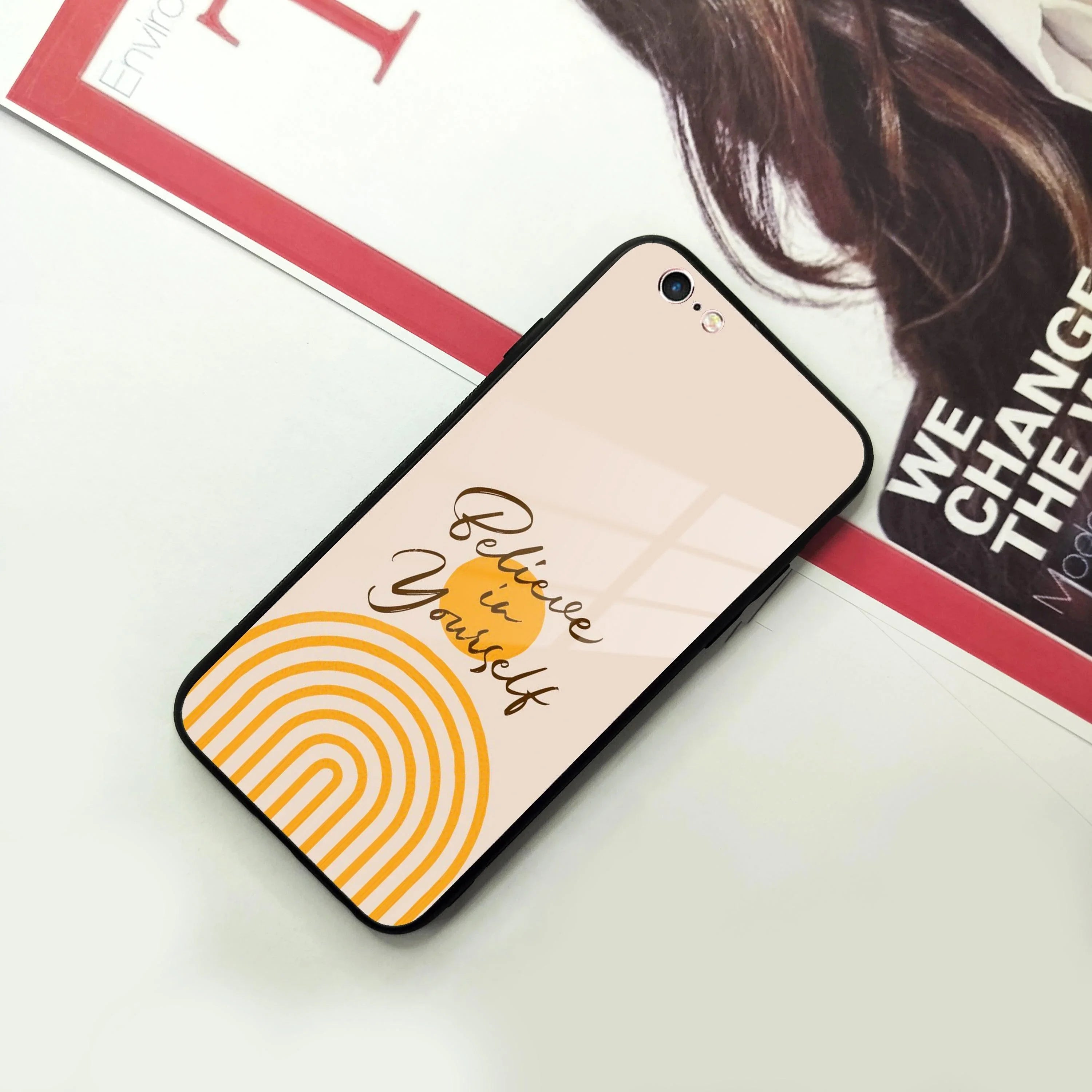 Believe In Yourself Glass Case Cover For iPhone - ShopOnCliQ