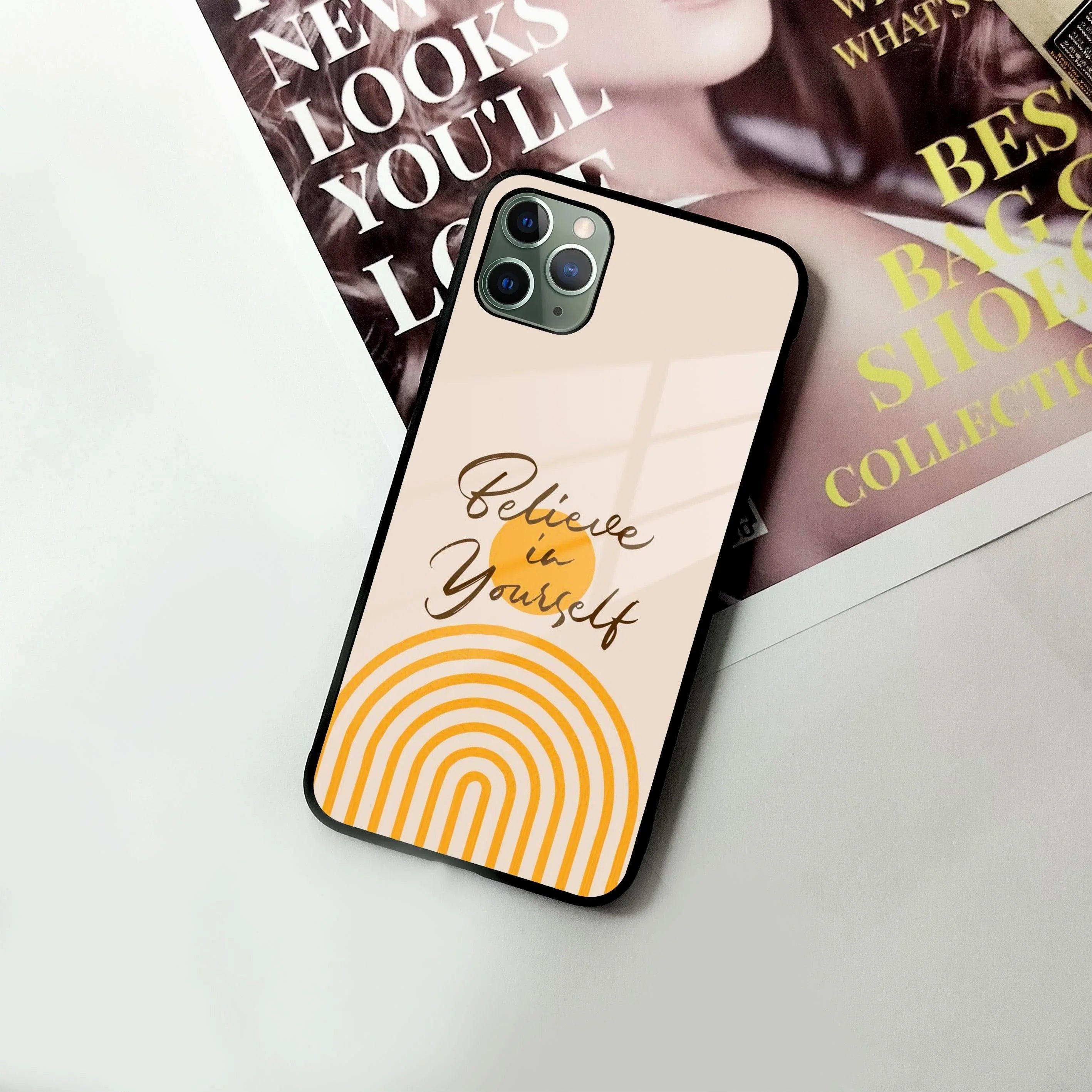 Believe In Yourself Glass Case Cover For iPhone - ShopOnCliQ
