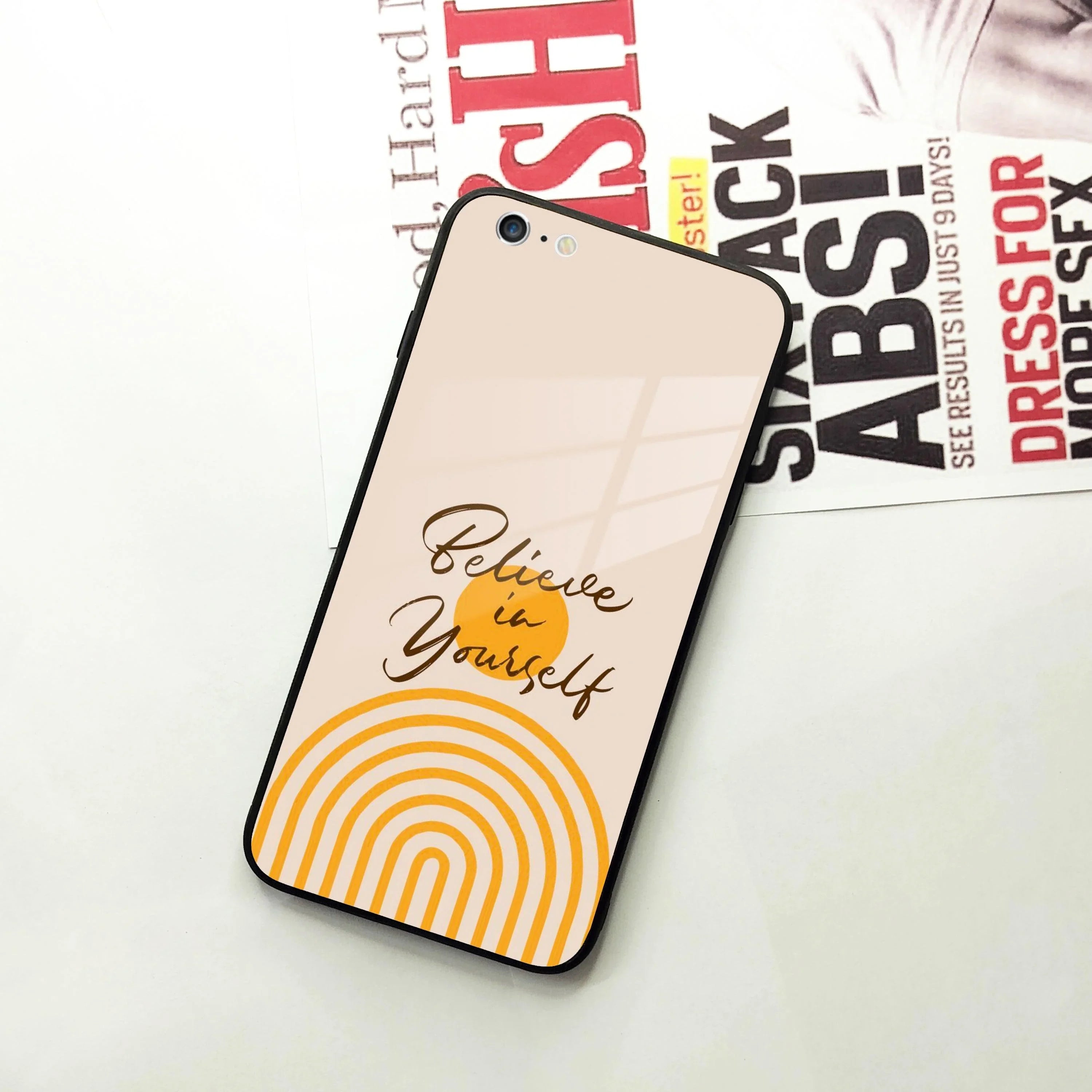 Believe In Yourself Glass Case Cover For iPhone - ShopOnCliQ