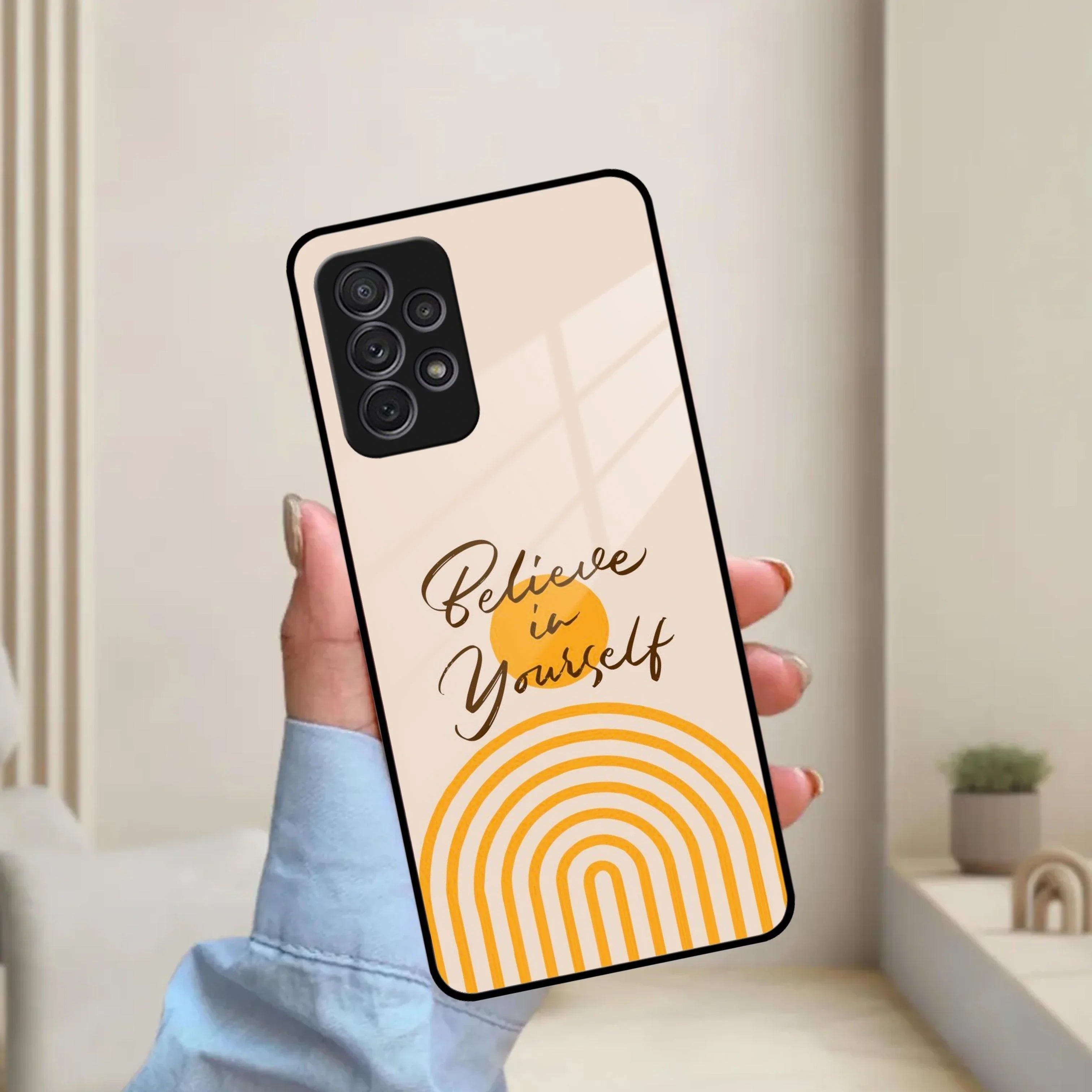 Believe In Yourself Glass Case Cover for Samsung - ShopOnCliQ