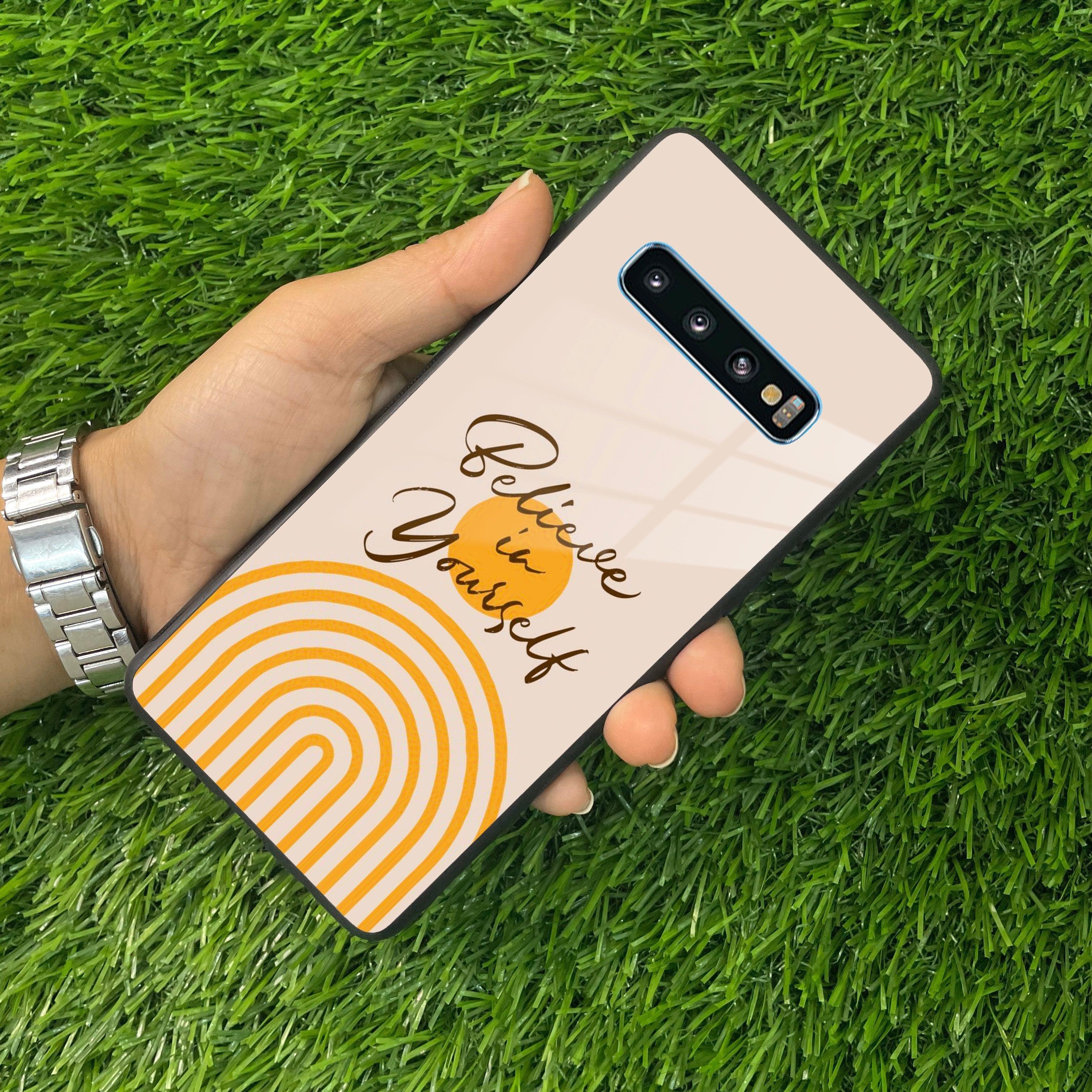 Believe In Yourself Glass Case Cover for Samsung - ShopOnCliQ
