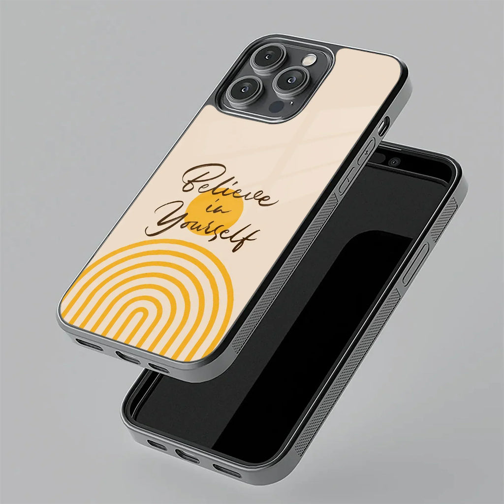 Believe In Yourself Glass Case Cover For iPhone - ShopOnCliQ