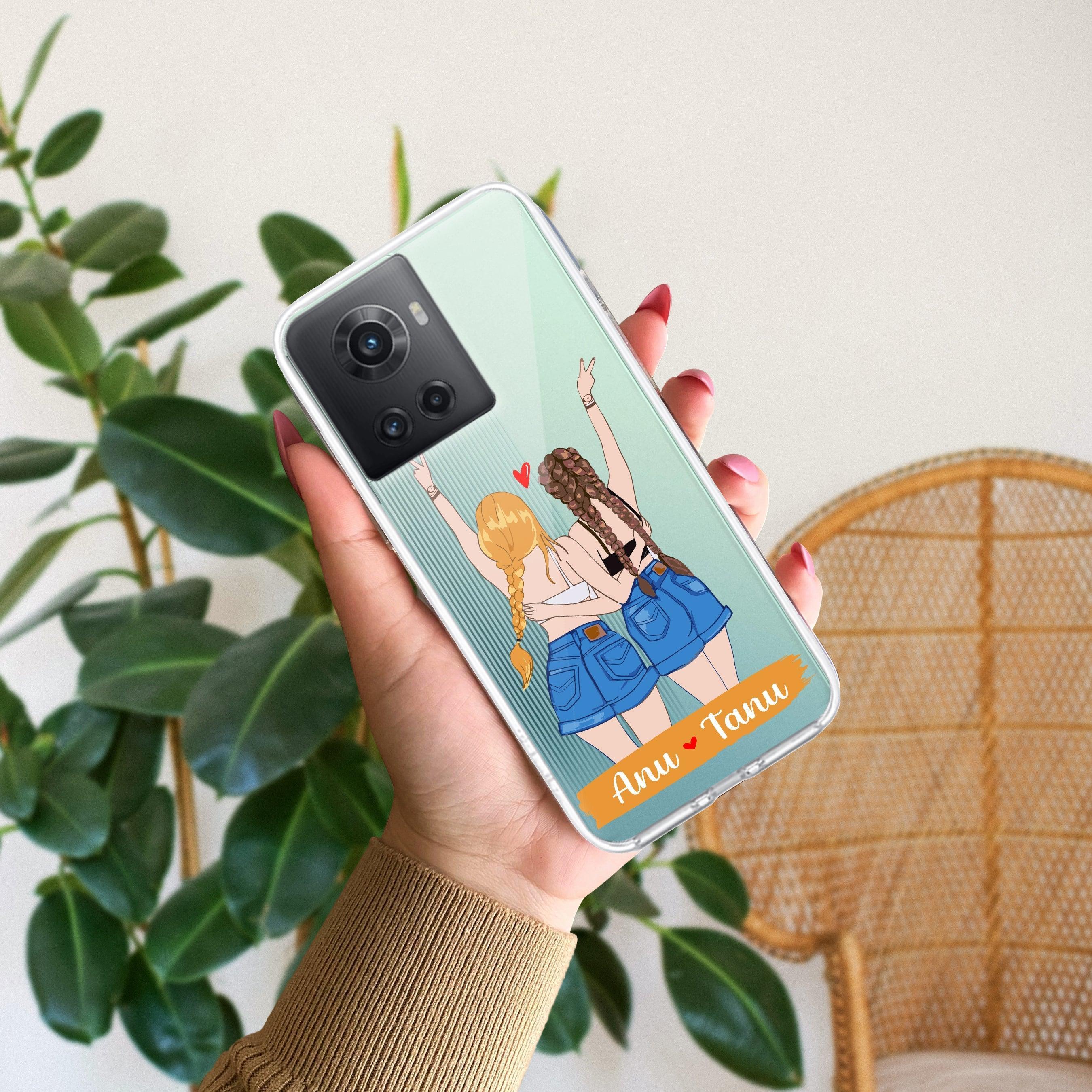 Besties Forever Customize Anti Yellow Case For OnePlus 10R 5G
