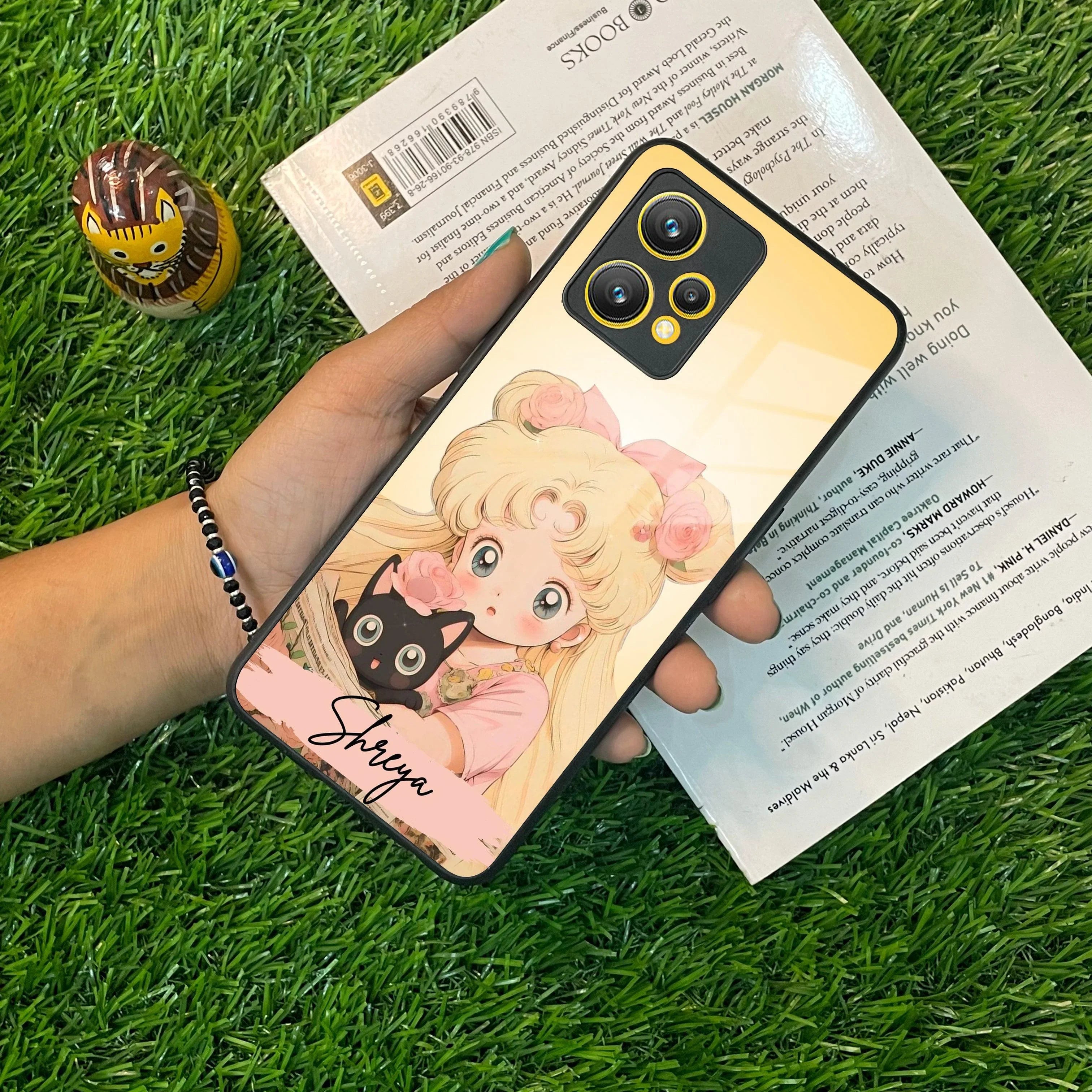 Lovely Sailor Moon Customize Glass Case Cover For Realme/Narzo - ShopOnCliQ