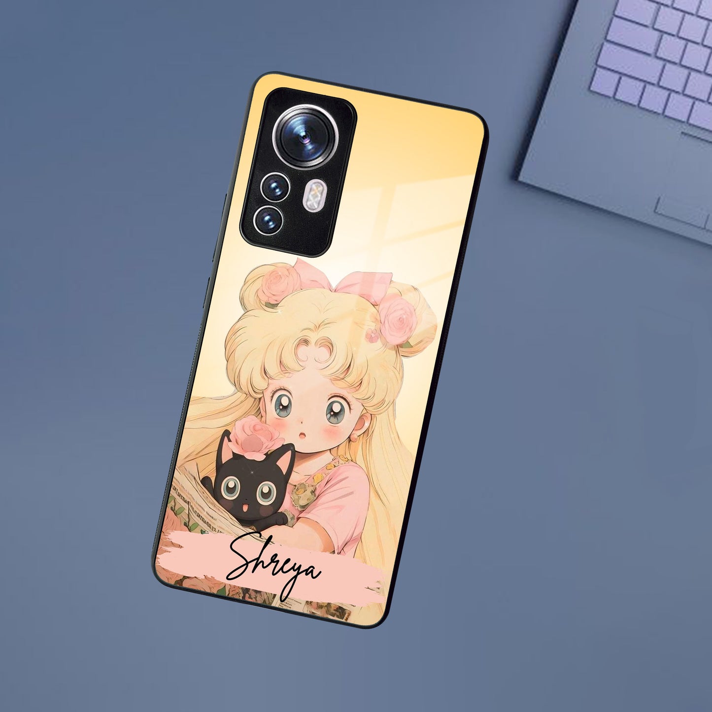 Lovely Sailor Moon Customize Glass Case Cover For Redmi/Xiaomi