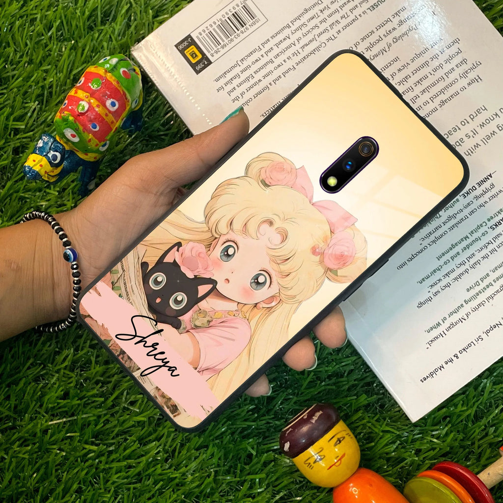 Lovely Sailor Moon Customize Glass Case Cover For Realme/Narzo - ShopOnCliQ