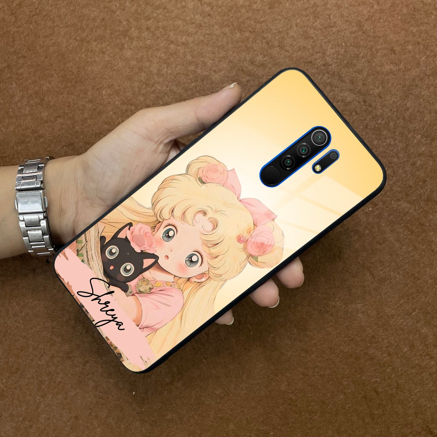 Lovely Sailor Moon Customize Glass Case Cover For Poco