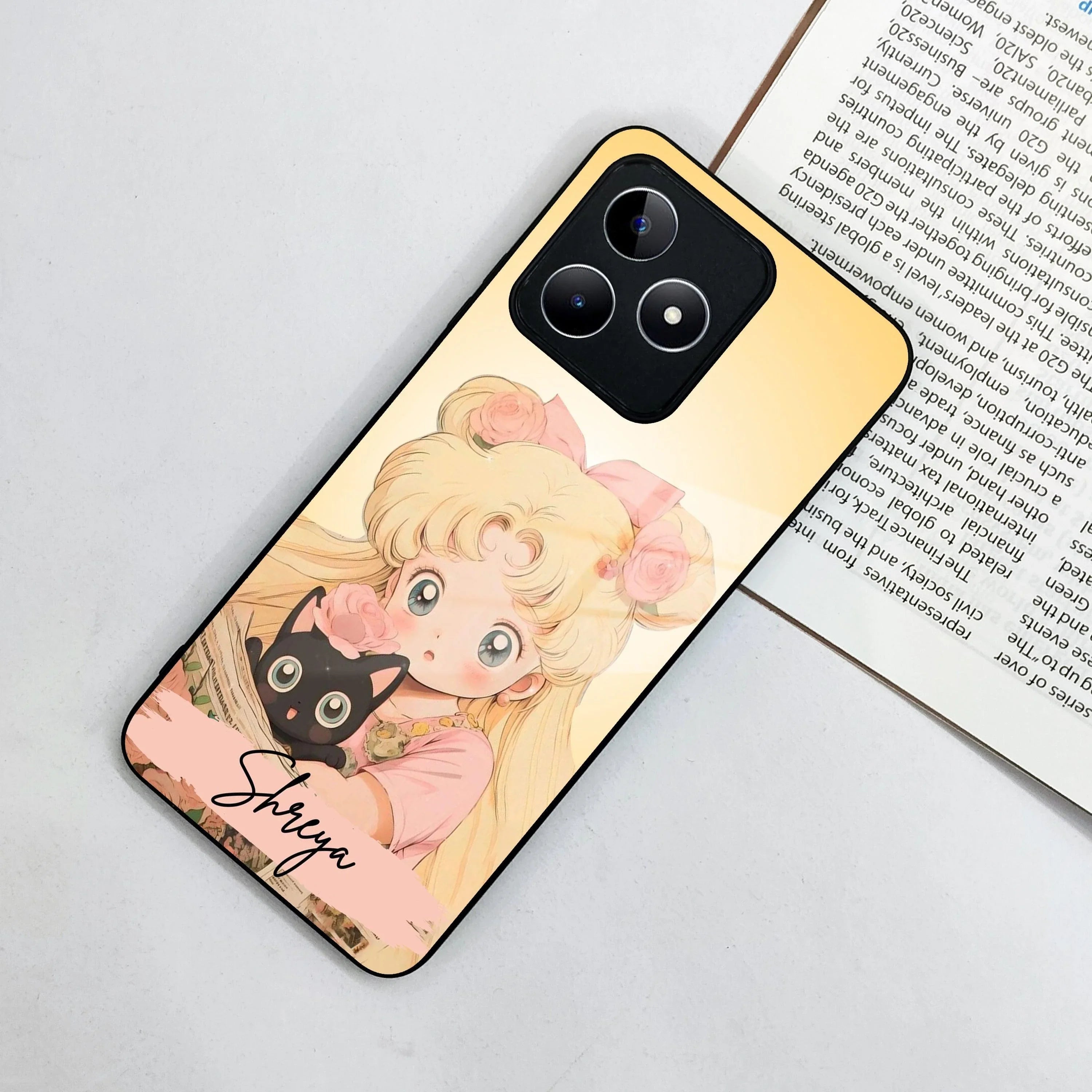 Lovely Sailor Moon Customize Glass Case Cover For Realme/Narzo - ShopOnCliQ