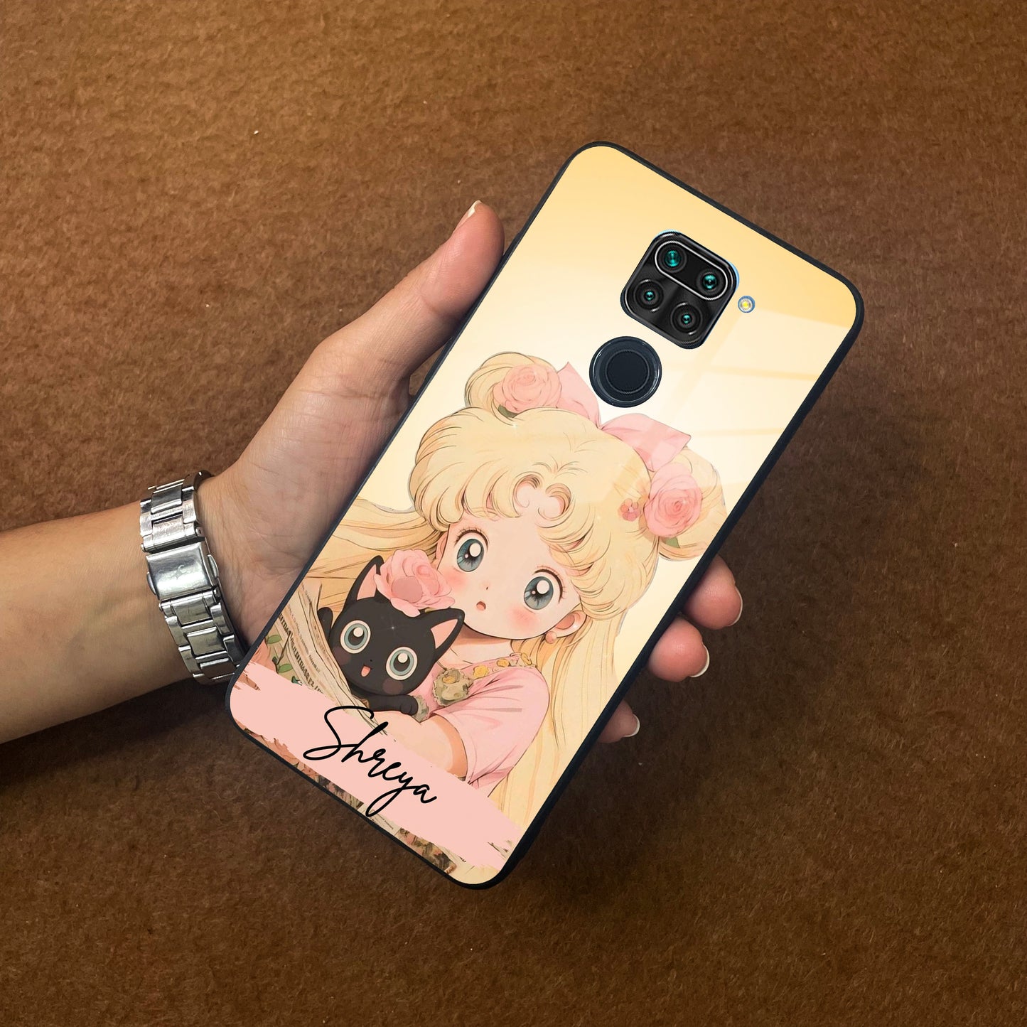 Lovely Sailor Moon Customize Glass Case Cover For Redmi/Xiaomi