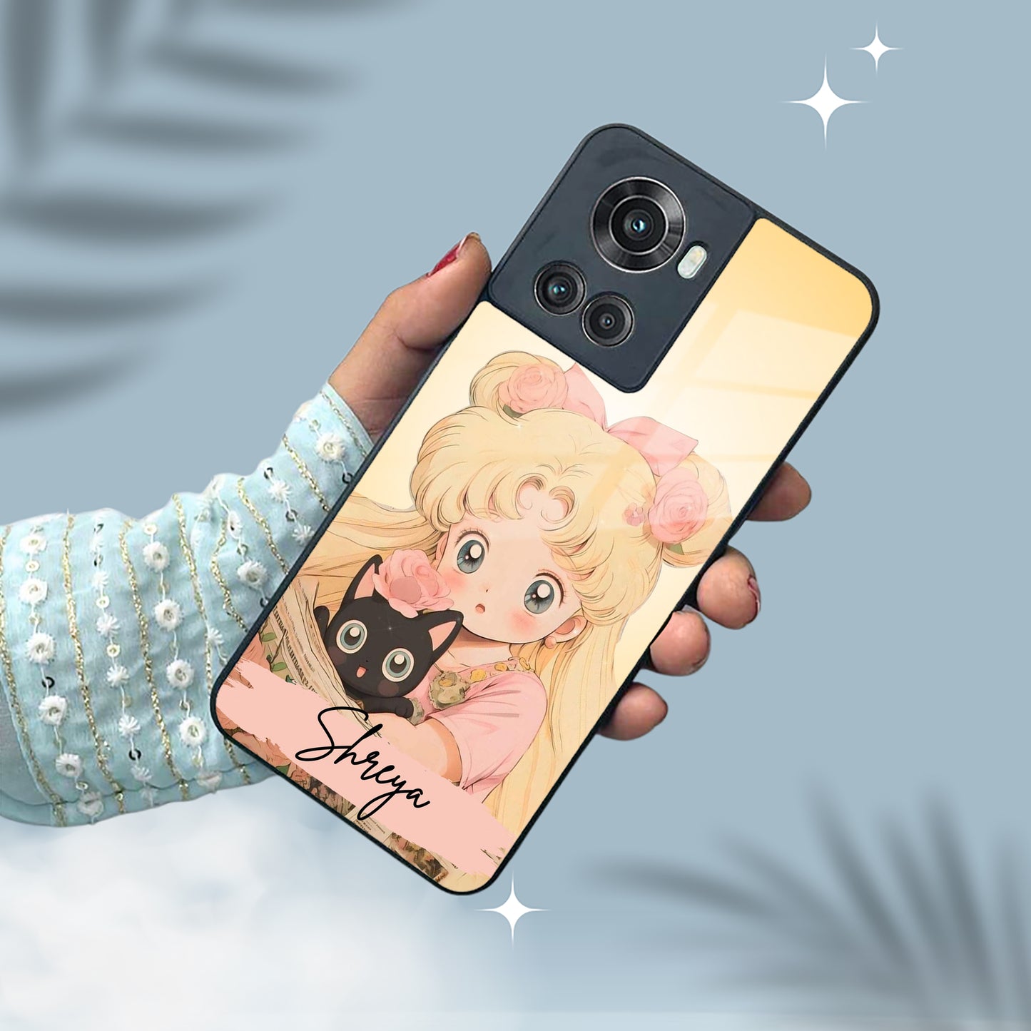 Lovely Sailor Moon Customize Glass Case Cover For OnePlus
