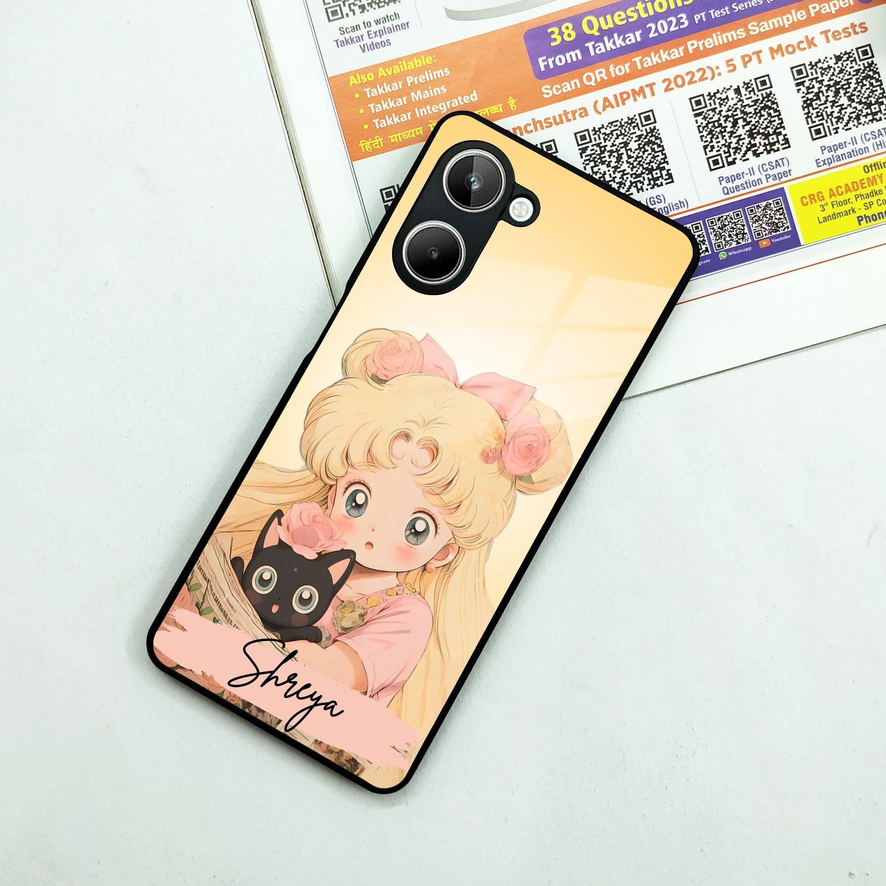 Lovely Sailor Moon Customize Glass Case Cover For Realme/Narzo - ShopOnCliQ
