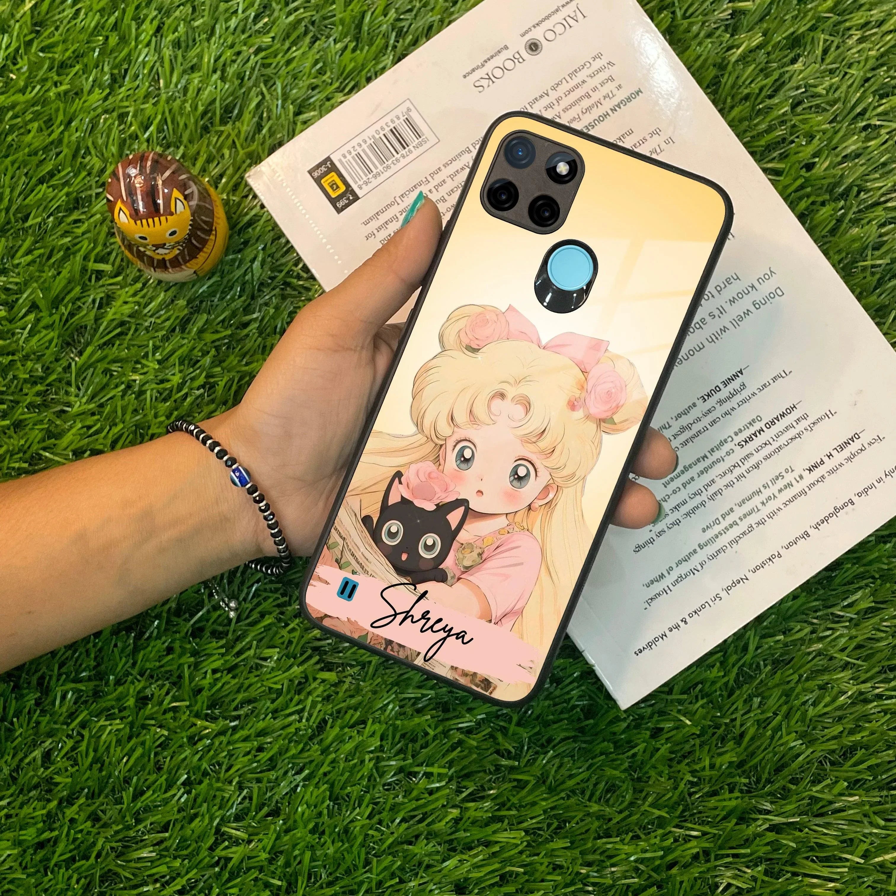 Lovely Sailor Moon Customize Glass Case Cover For Realme/Narzo - ShopOnCliQ