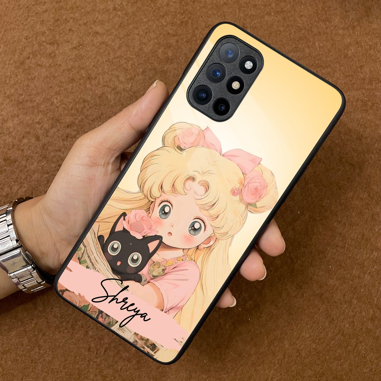 Lovely Sailor Moon Customize Glass Case Cover For OnePlus