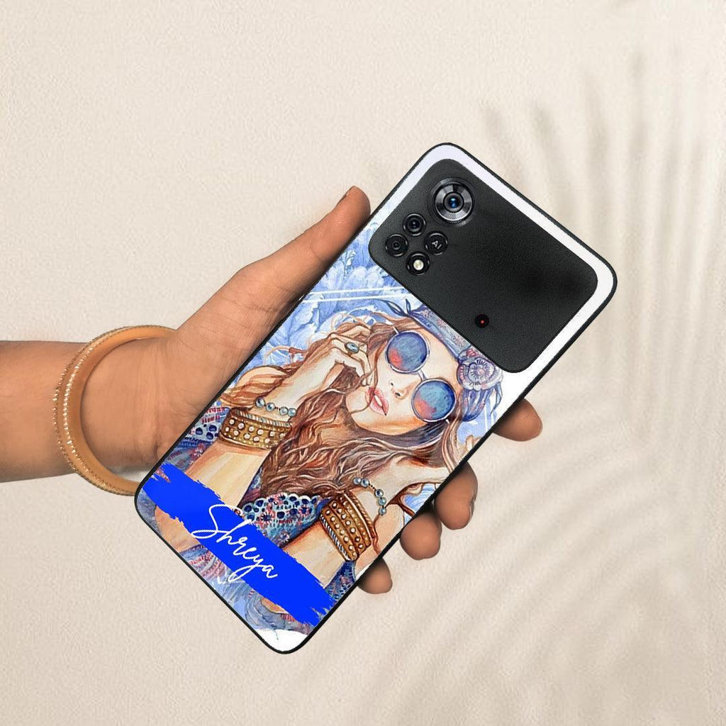 Bindass Babe Customize Glass Case Cover For Poco - ShopOnCliQ