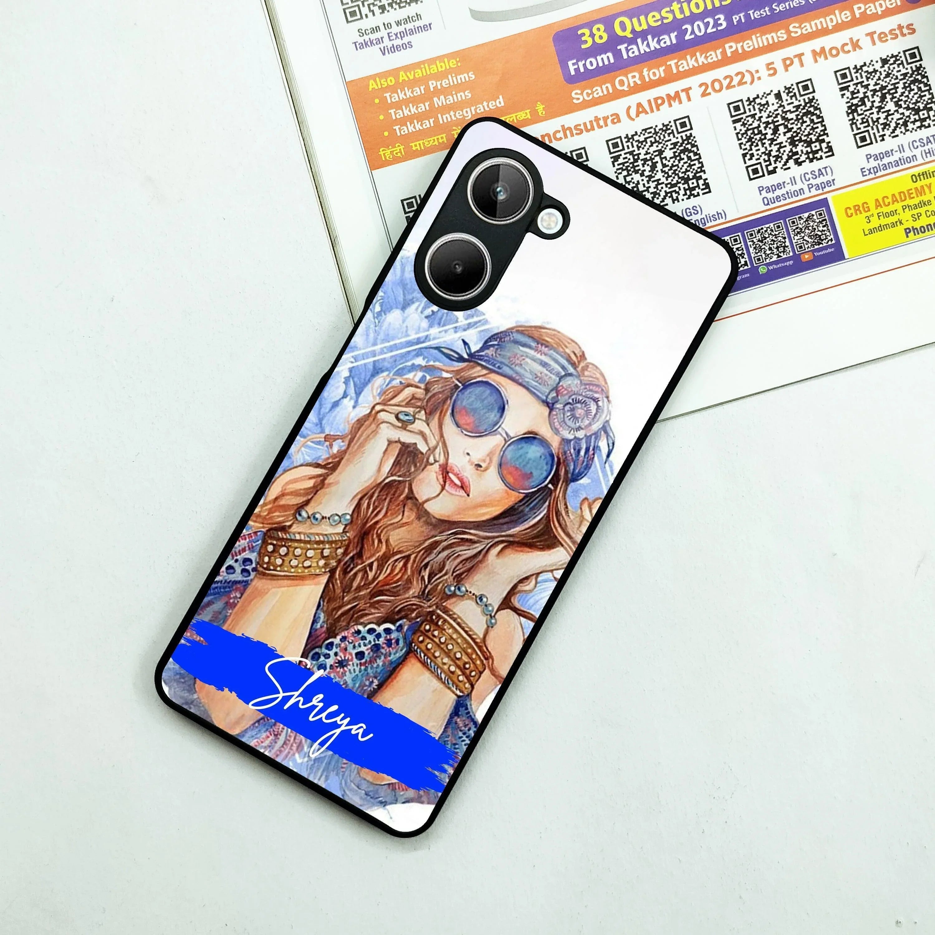 Bindass Babe Customize Glass Case Cover For Realme/Narzo - ShopOnCliQ