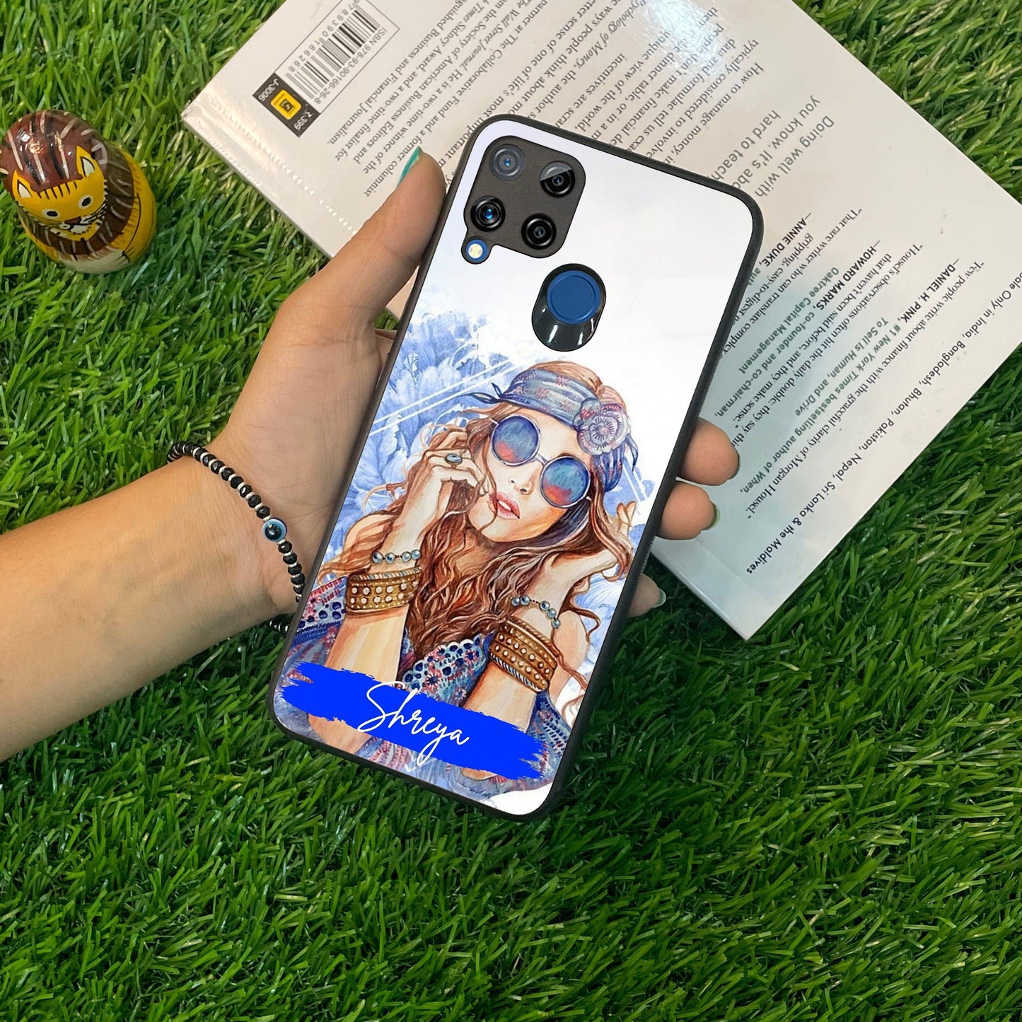 Bindass Babe Customize Glass Case Cover For Realme/Narzo