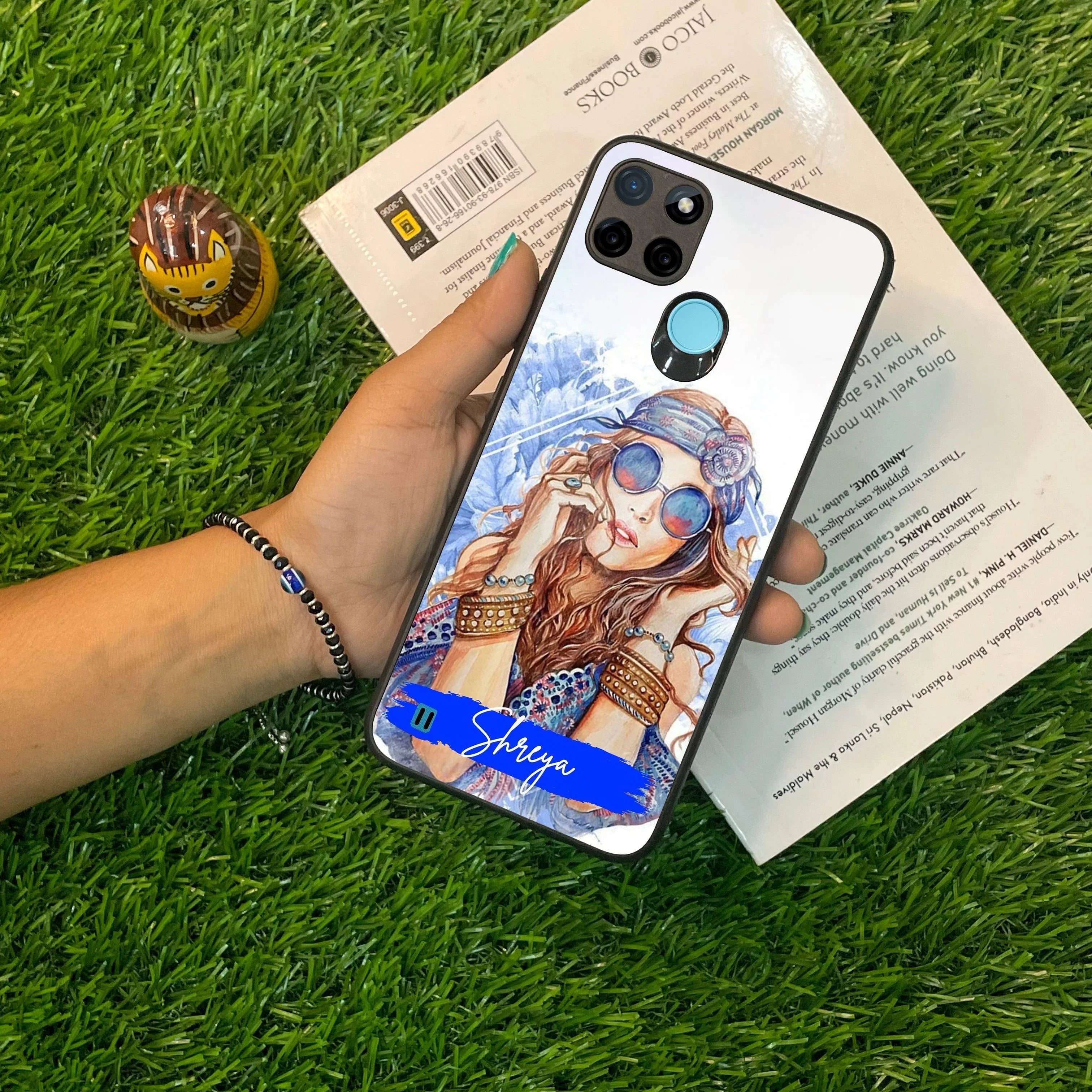 Bindass Babe Customize Glass Case Cover For Realme/Narzo - ShopOnCliQ