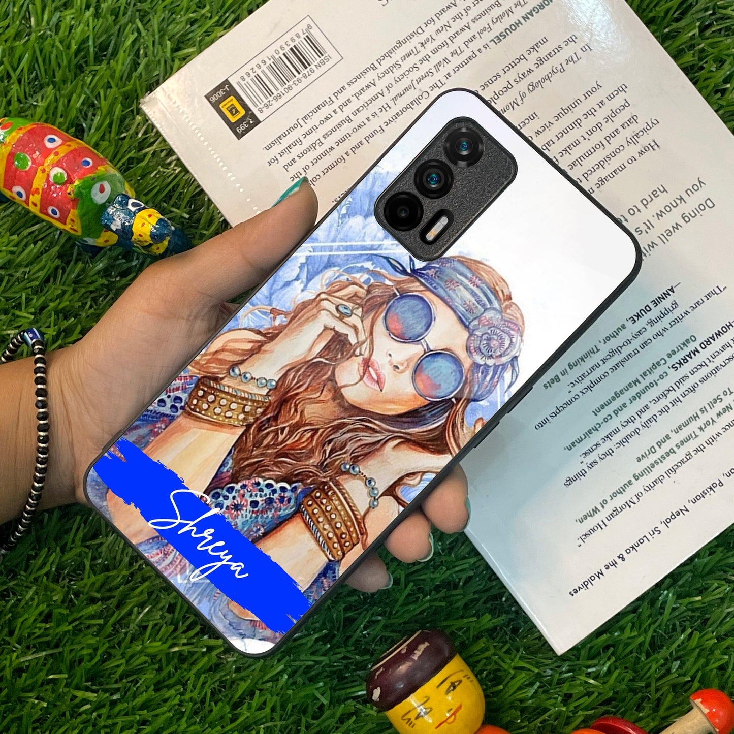 Bindass Babe Customize Glass Case Cover For Realme/Narzo