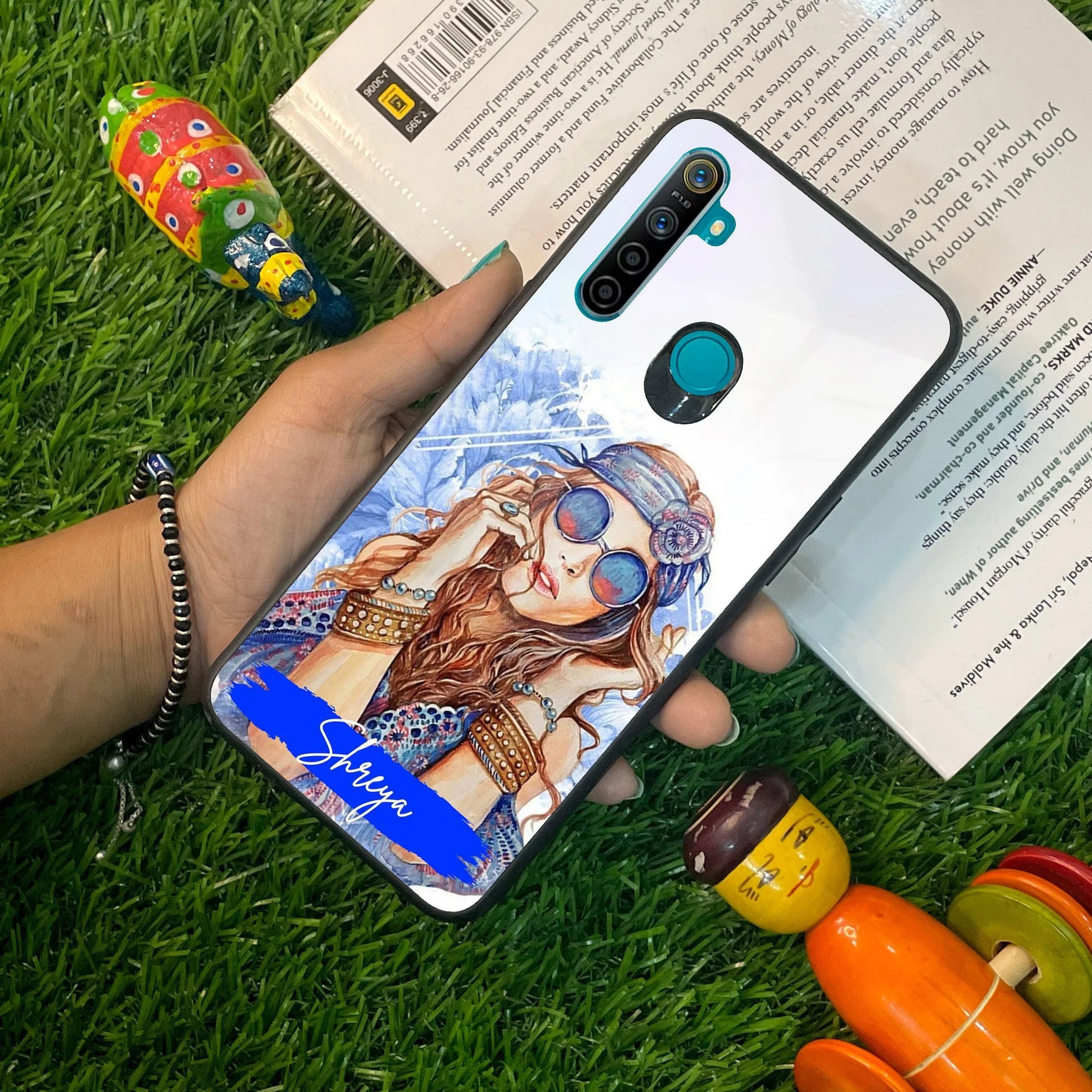 Bindass Babe Customize Glass Case Cover For Realme/Narzo - ShopOnCliQ