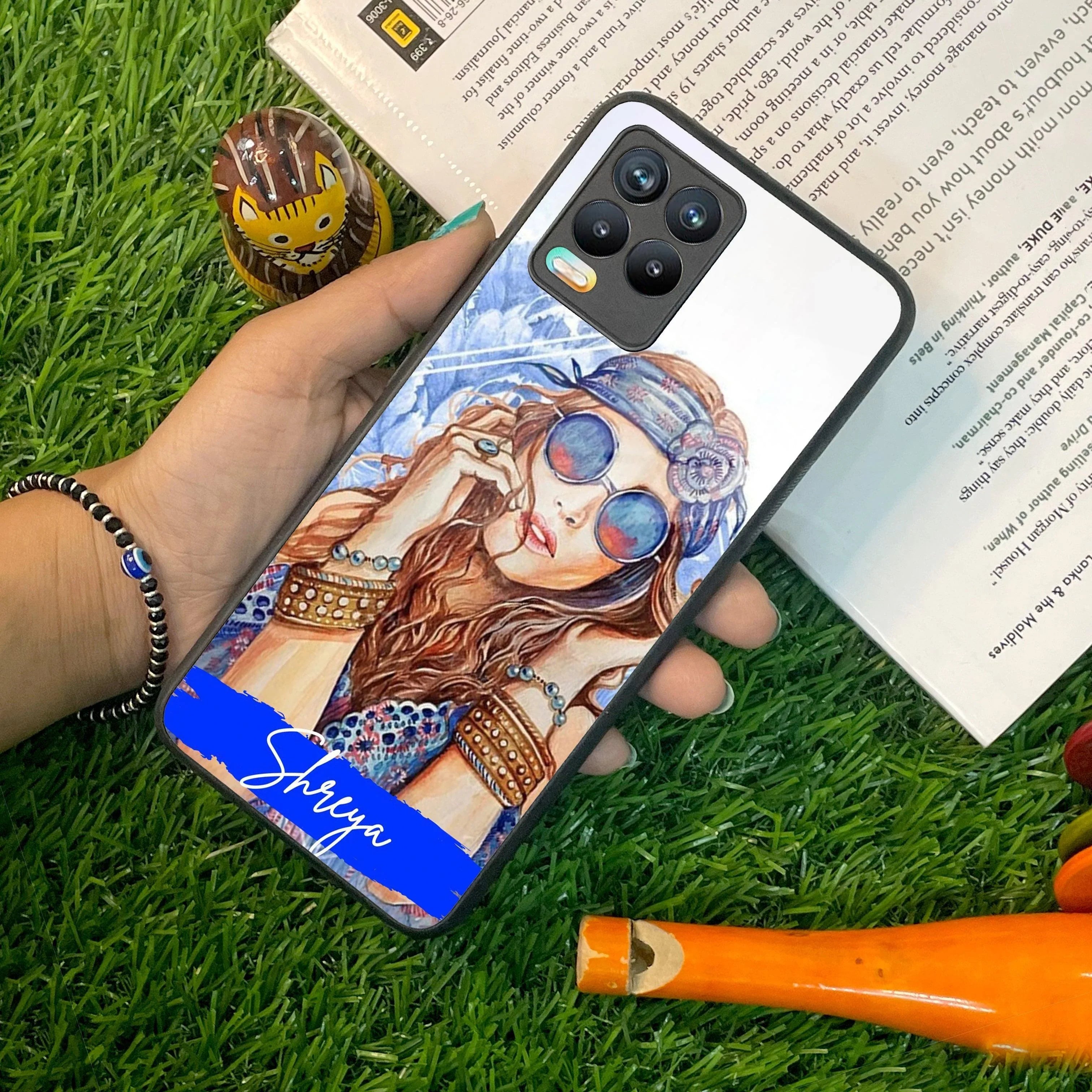 Bindass Babe Customize Glass Case Cover For Realme/Narzo - ShopOnCliQ