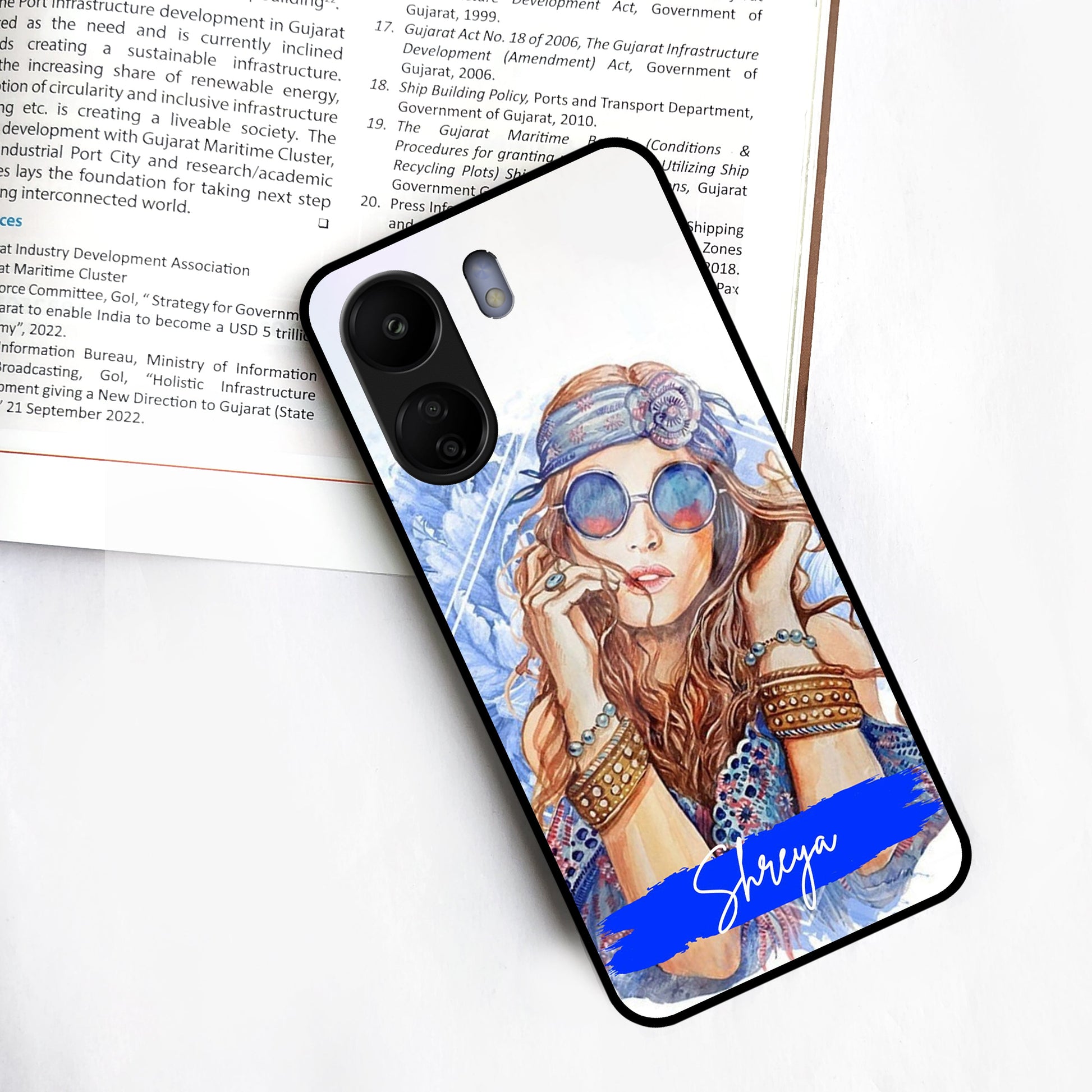 Bindass Babe Customize Glass Case Cover For Redmi/Xiaomi ShopOnCliQ