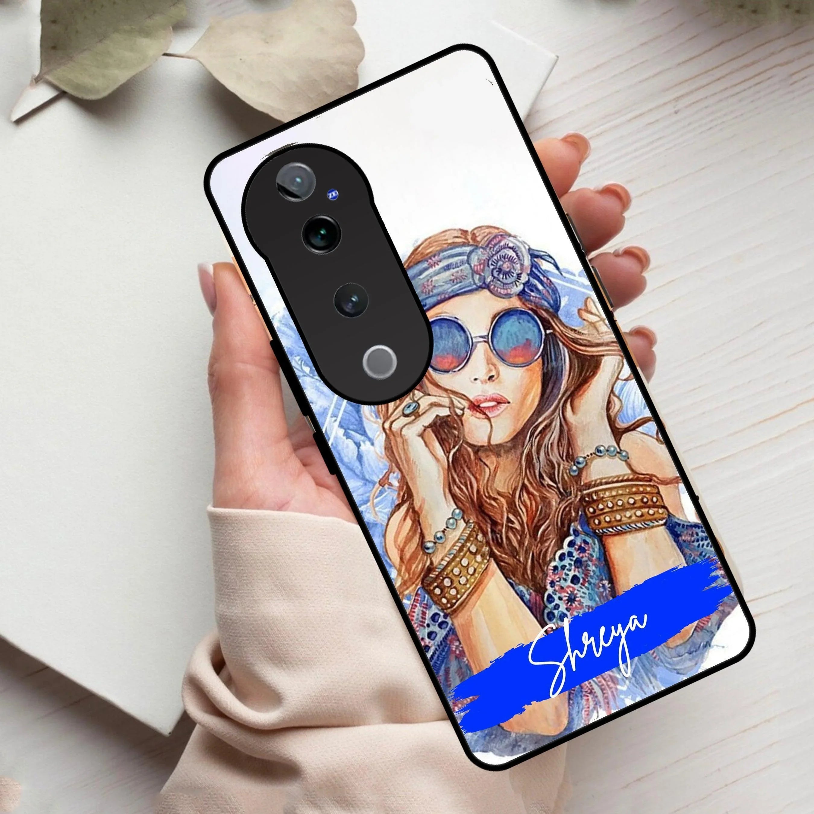 Bindass Babe Customize Glass Case Cover For Vivo - ShopOnCliQ