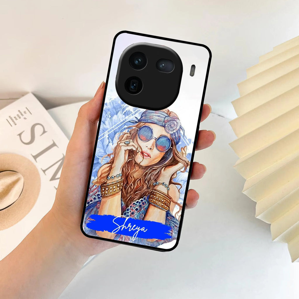 Bindass Babe Customize Glass Case Cover For Vivo - ShopOnCliQ