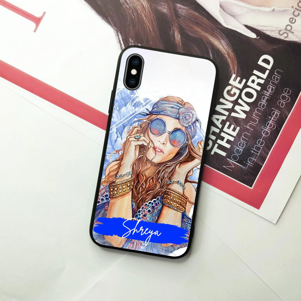 Bindass Babe Customize Glass Case Cover For iPhone - ShopOnCliQ
