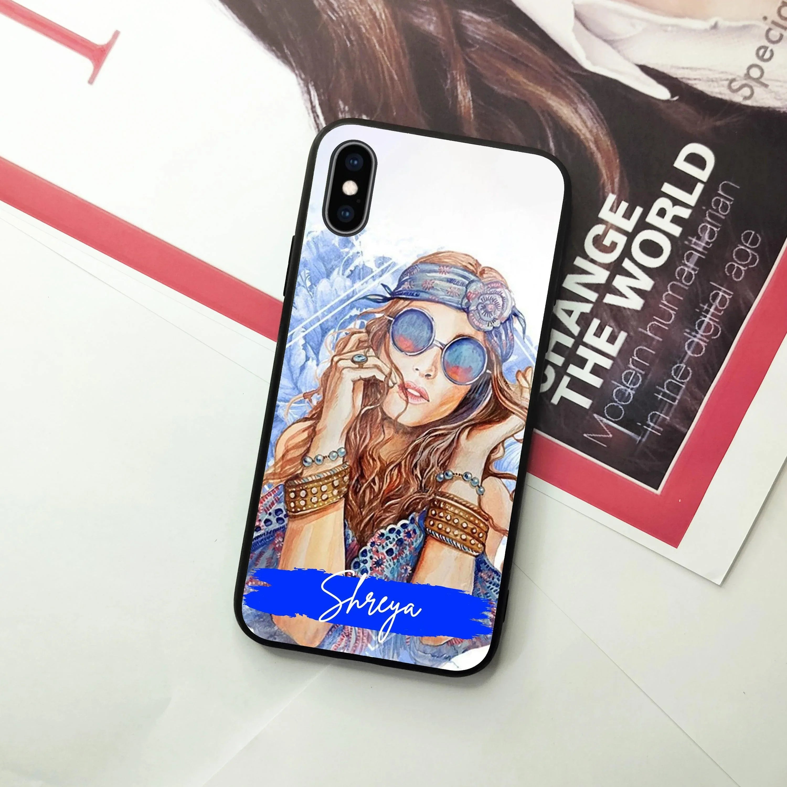 Bindass Babe Customize Glass Case Cover For iPhone - ShopOnCliQ