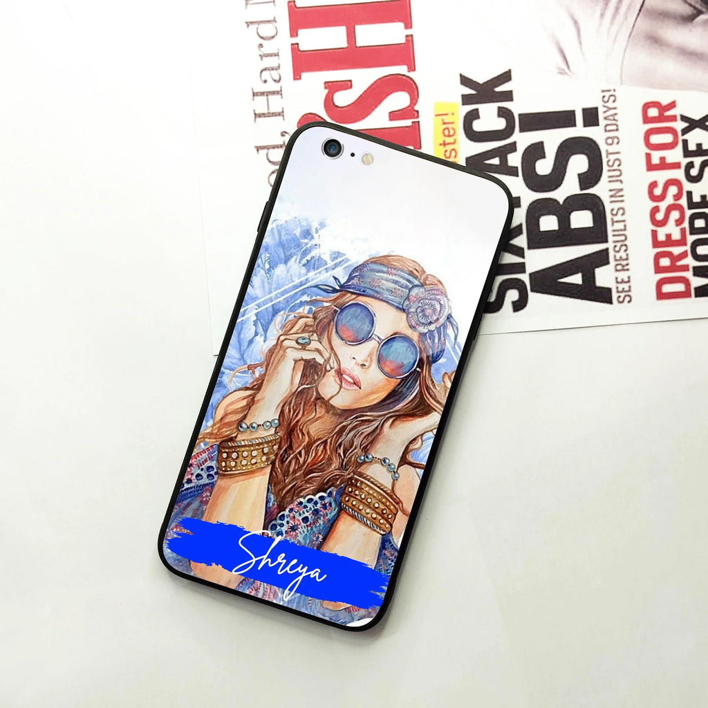 Bindass Babe Customize Glass Case Cover For iPhone - ShopOnCliQ