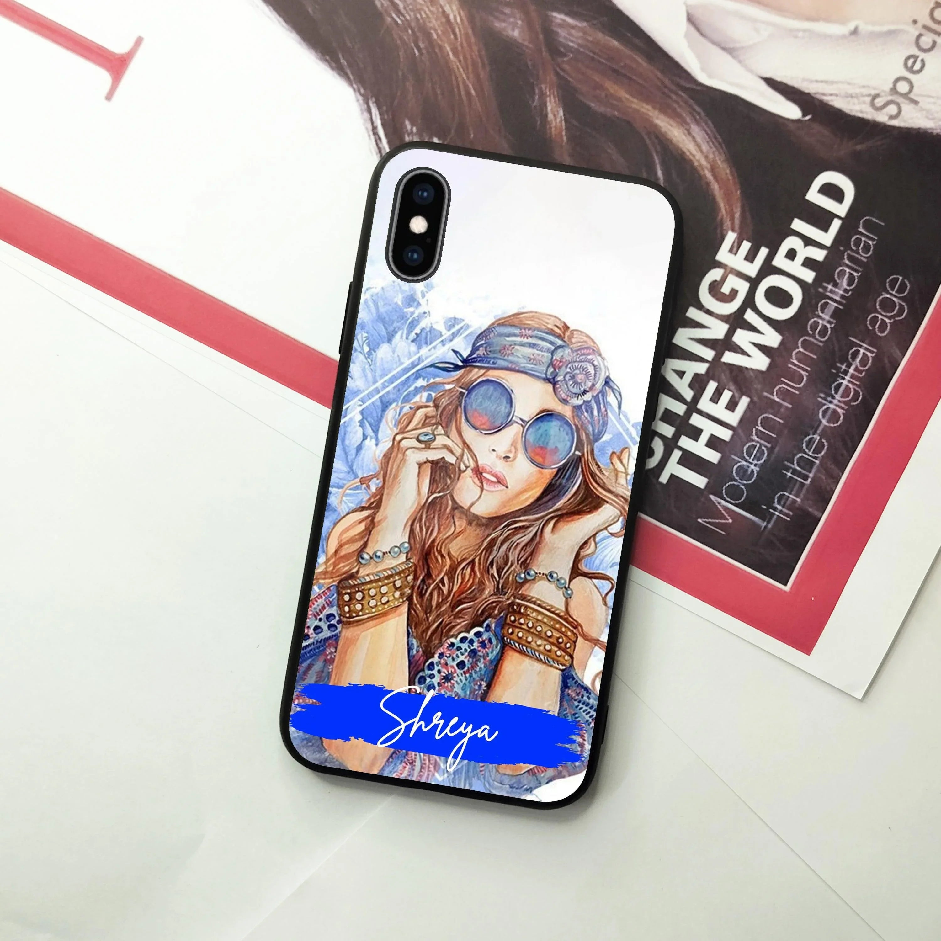 Bindass Babe Customize Glass Case Cover For iPhone - ShopOnCliQ