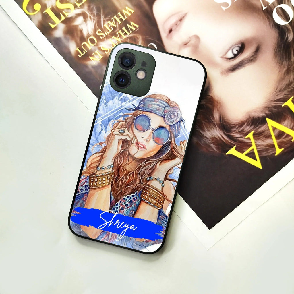 Bindass Babe Customize Glass Case Cover For iPhone - ShopOnCliQ