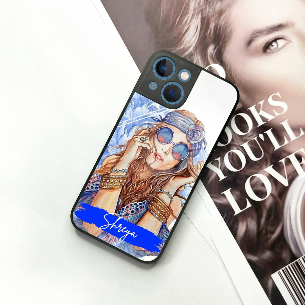 Bindass Babe Customize Glass Case Cover For iPhone - ShopOnCliQ