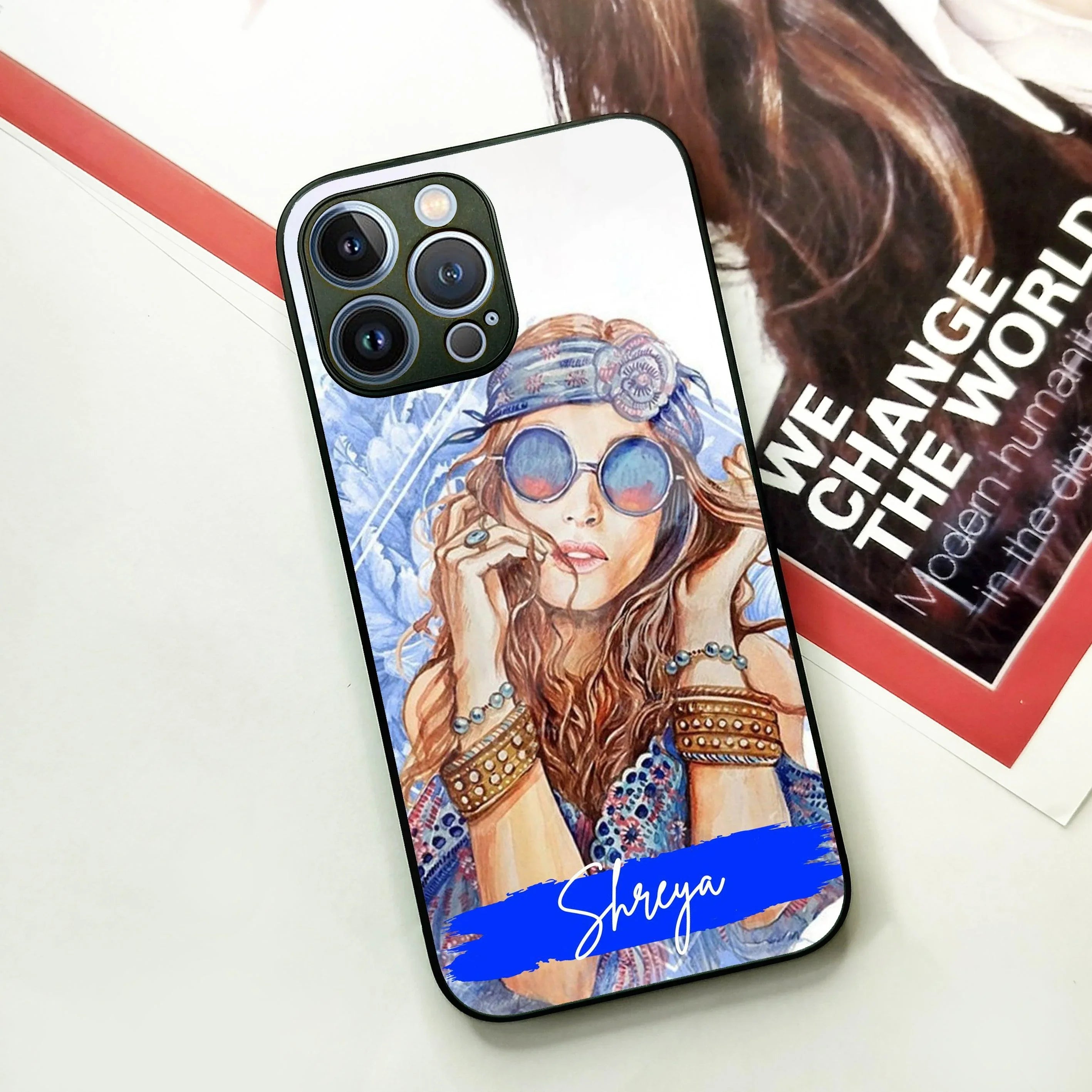 Bindass Babe Customize Glass Case Cover For iPhone - ShopOnCliQ