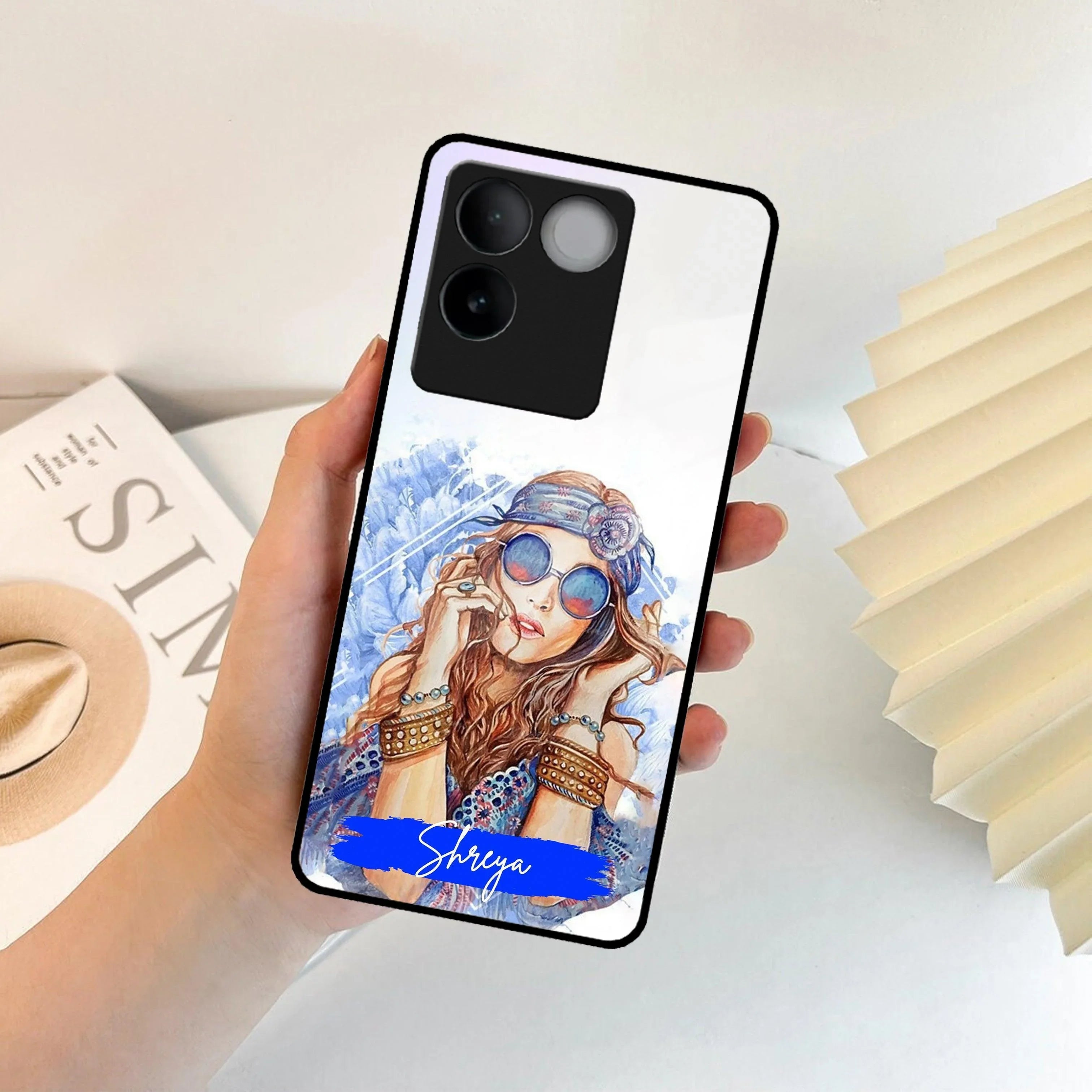 Bindass Babe Customize Glass Case Cover For Vivo - ShopOnCliQ