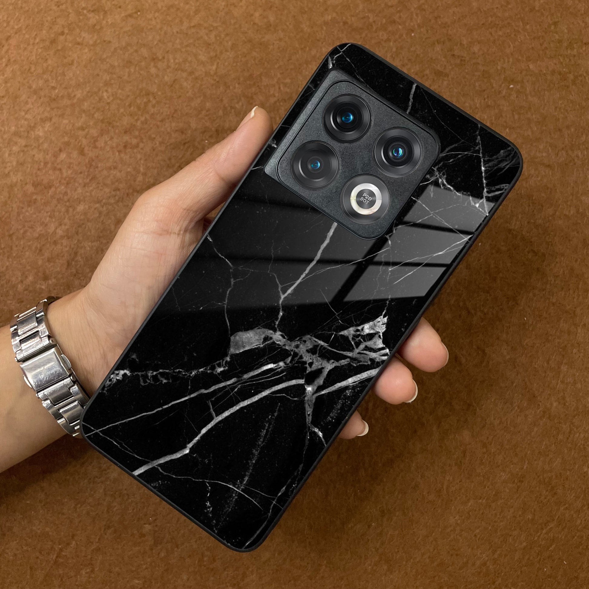 Black Marble Patter Glass Case Cover For OnePlus ShopOnCliQ