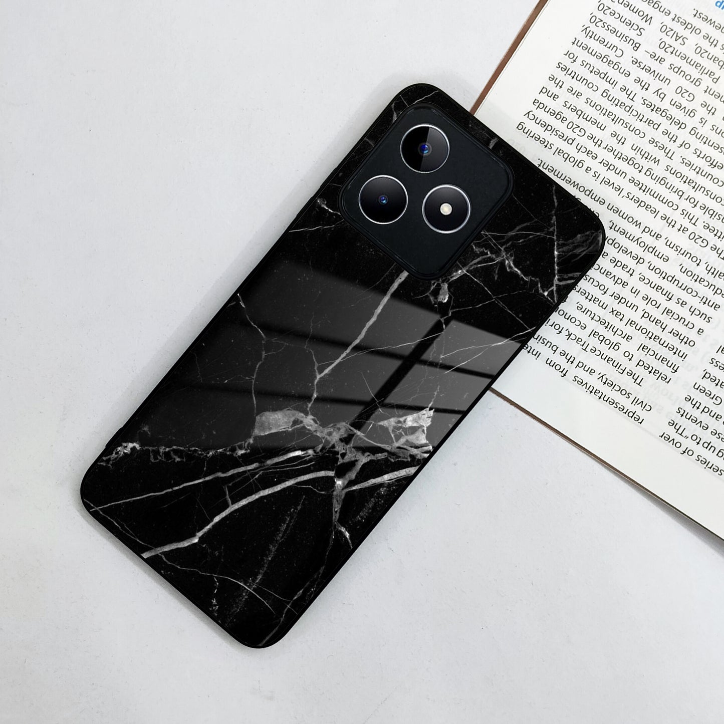 Black Marble Patter Glass Case Cover For Realme/Narzo ShopOnCliQ