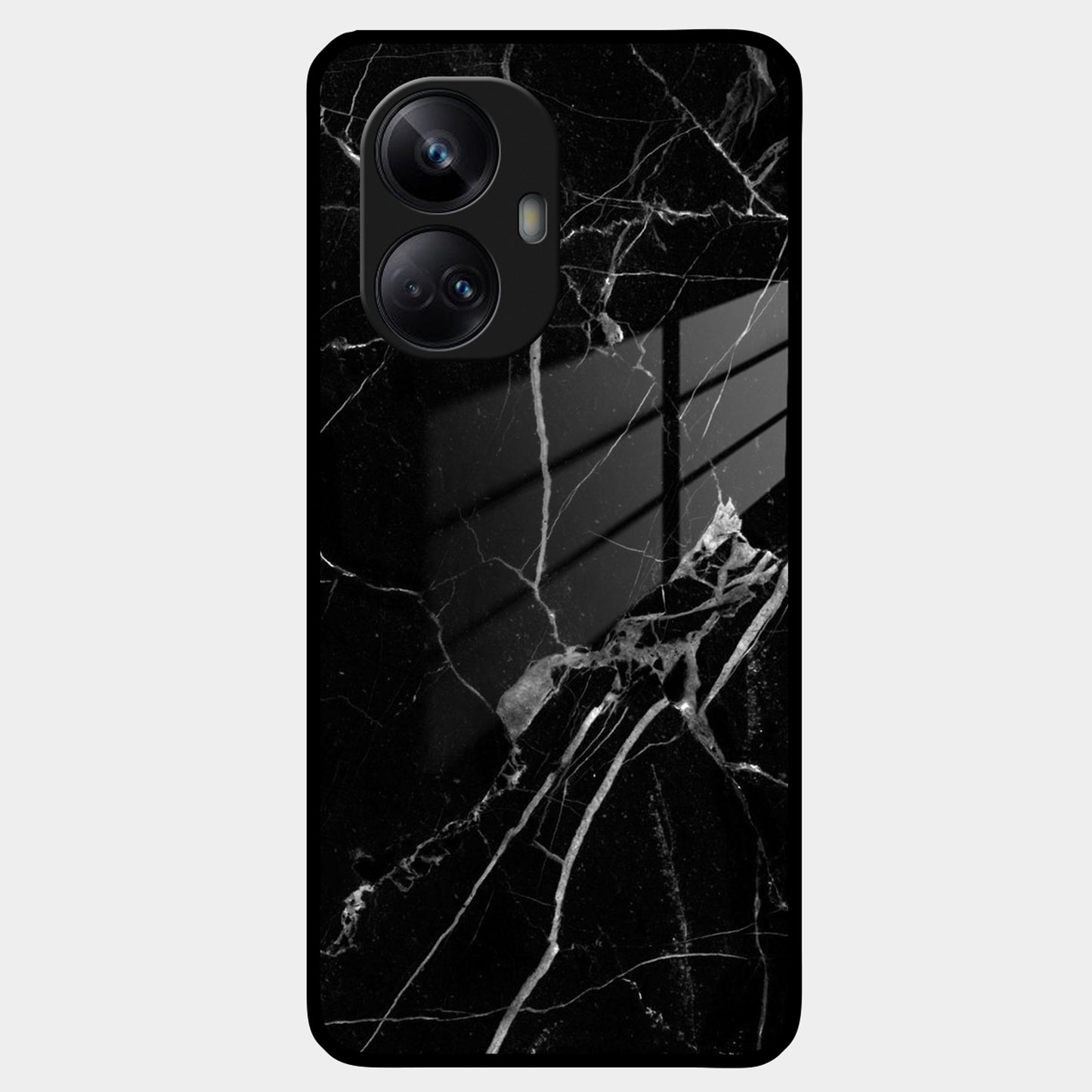 Black Marble Patter Glass Case Cover For Realme/Narzo ShopOnCliQ