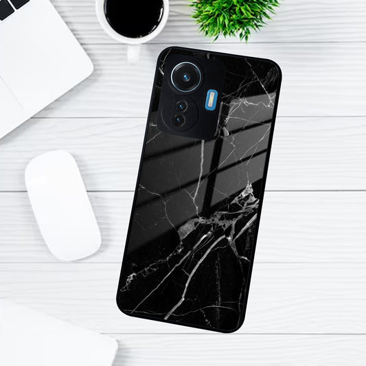 Black Marble Patter Glass Case Cover For Vivo ShopOnCliQ