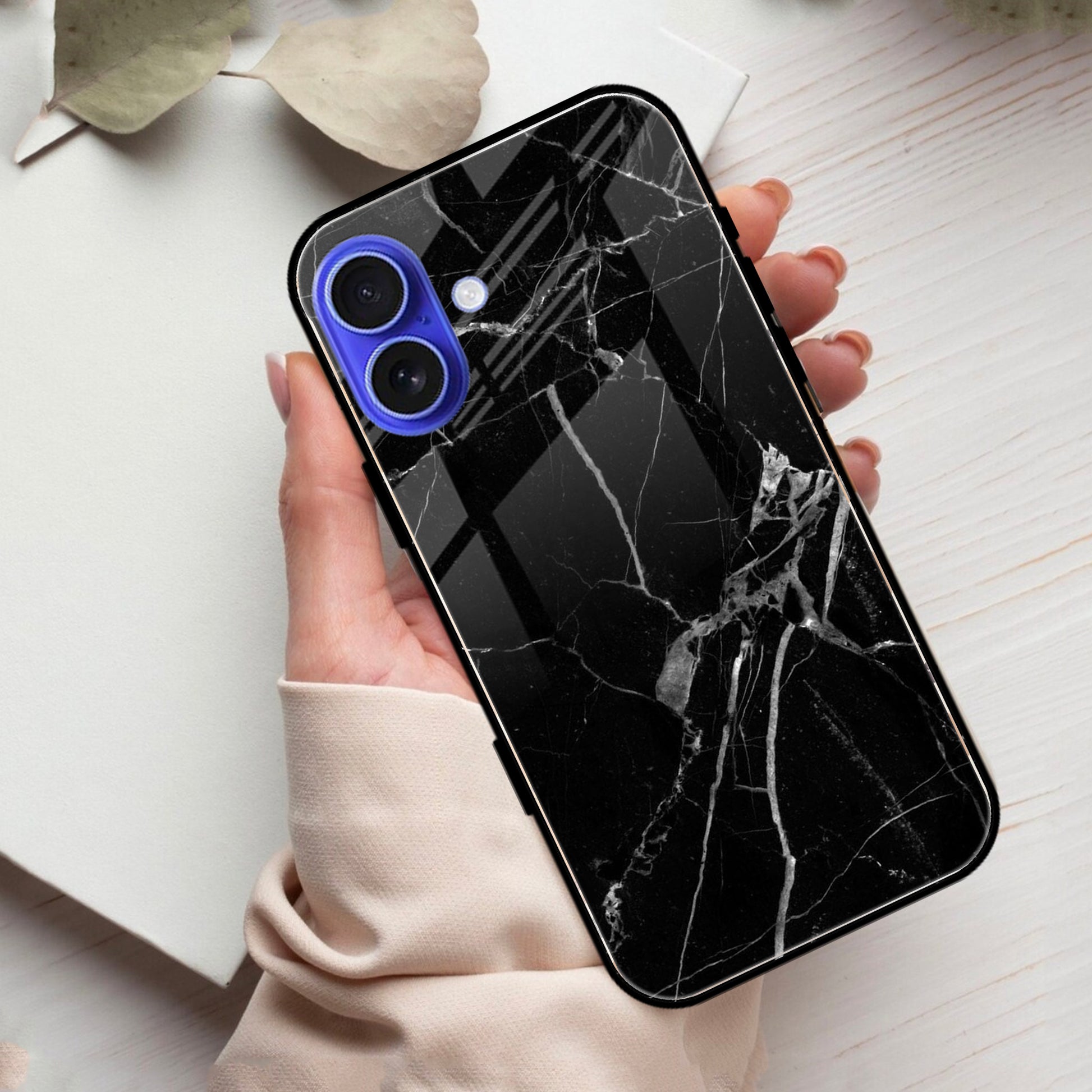 Black Marble Patter Glass Case Cover For iPhone ShopOnCliQ