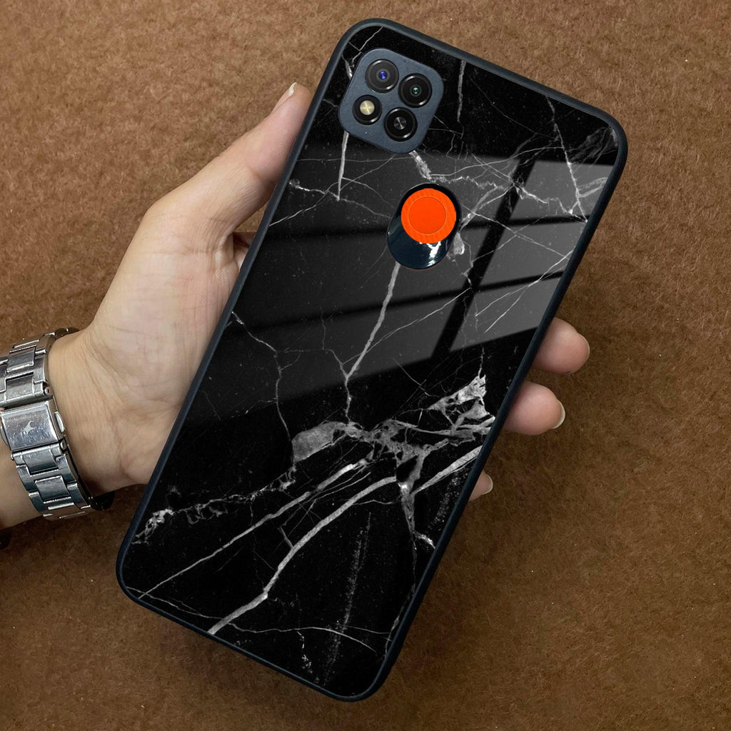 Black Marble Patter Glass Case Cover for Redmi/Xiaomi - ShopOnCliQ