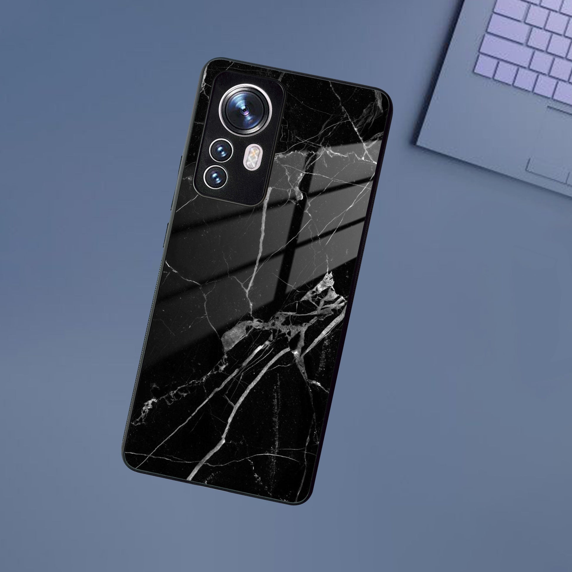 Black Marble Patter  Glass Case Cover for Redmi/Xiaomi ShopOnCliQ