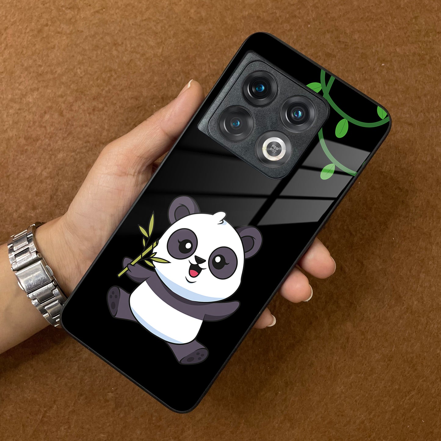 Black Panda Glass Phone Case For OnePlus ShopOnCliQ